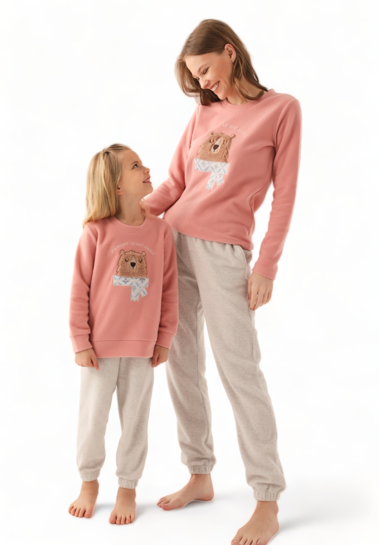 Πιτζάμα Γυναικεία Polar Fleece Arnetta Forest is my home AR2656W-Ροζ φωτογραφία