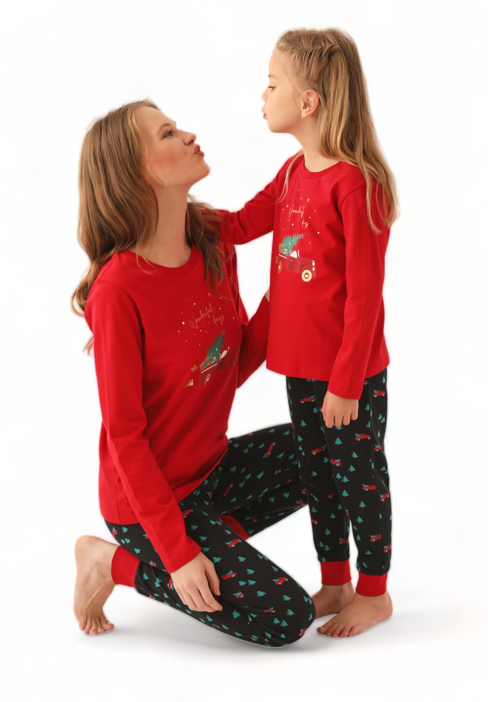 Πιτζάμα γυναικεία Family Edition Arnetta Wonderful Days AR2601W-Κόκκινο φωτογραφία