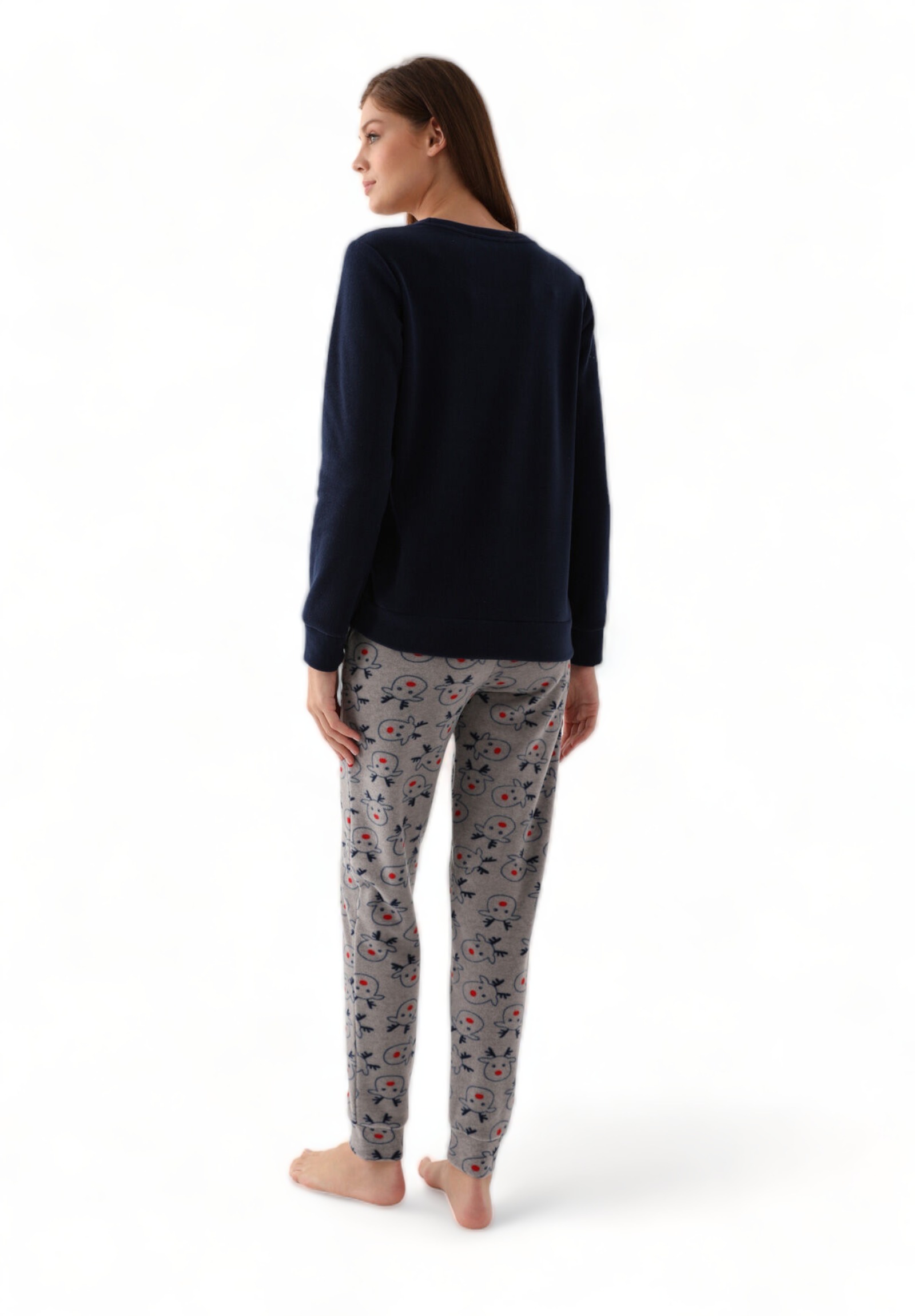 Πιτζάμα γυναικεία Polar Family Edition Arnetta Oh Deer! AR2603W-Μπλε φωτογραφία