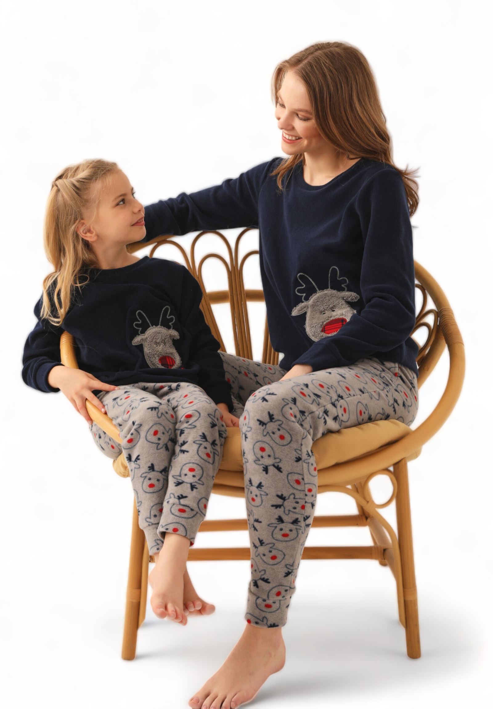 Πιτζάμα γυναικεία Polar Family Edition Arnetta Oh Deer! AR2603W-Μπλε φωτογραφία