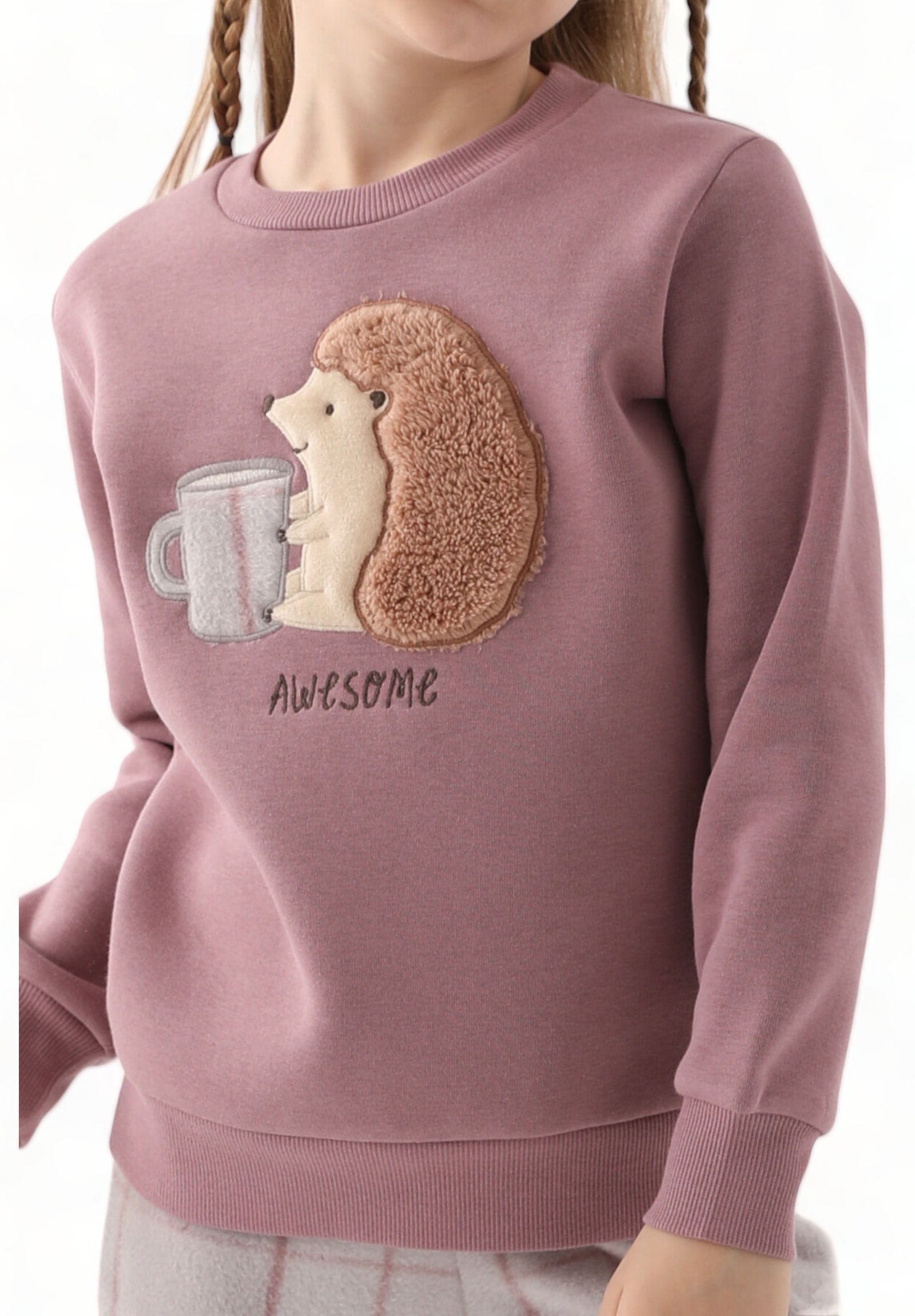 Πιτζάμα για κορίτσι Polar Fleece Arnetta Awesome AR2612G-Σάπιο Μήλο φωτογραφία