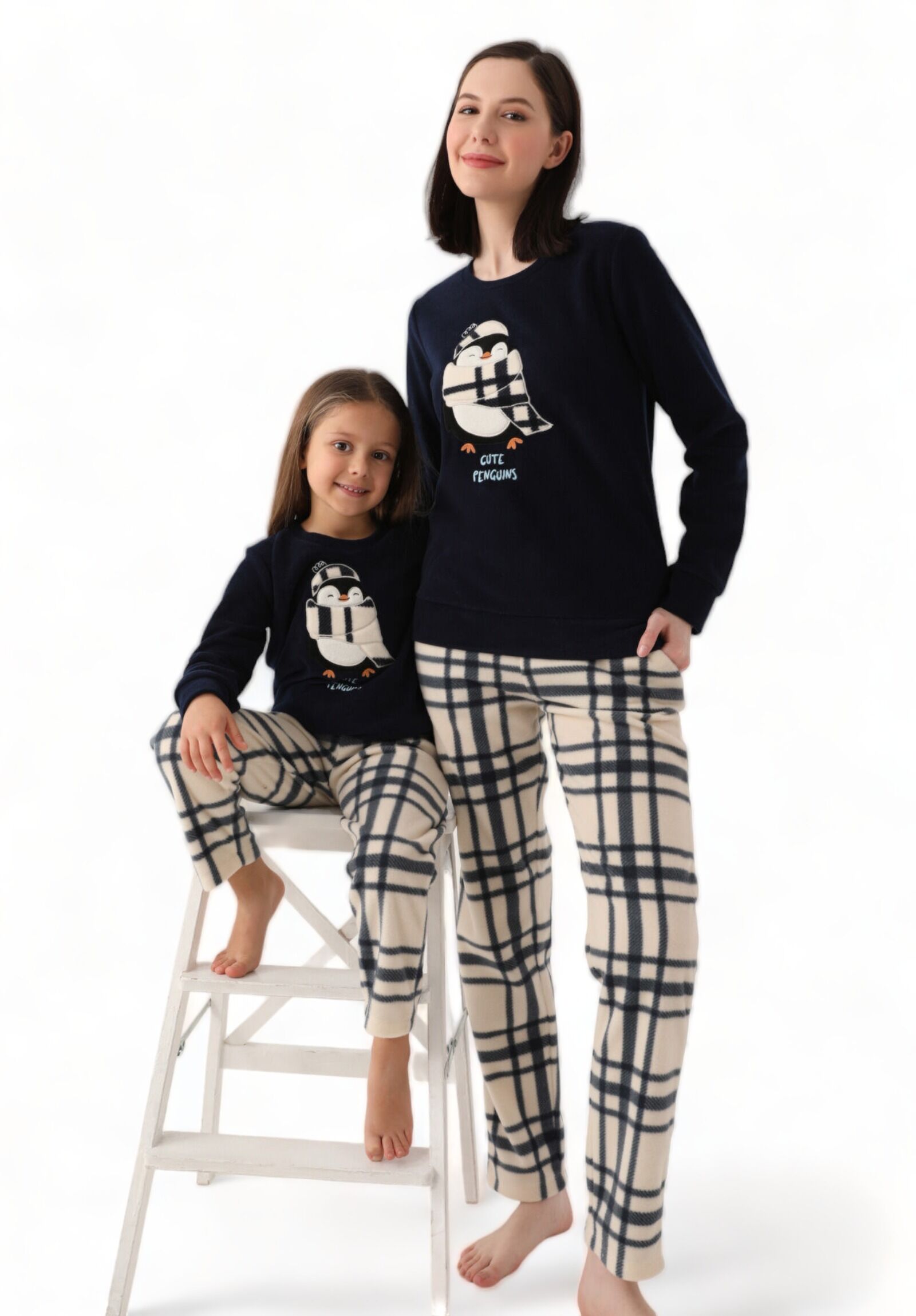 Arnetta Πιτζάμα για κορίτσι Polar Fleece Arnetta Penguin AR2662G-Μπλε