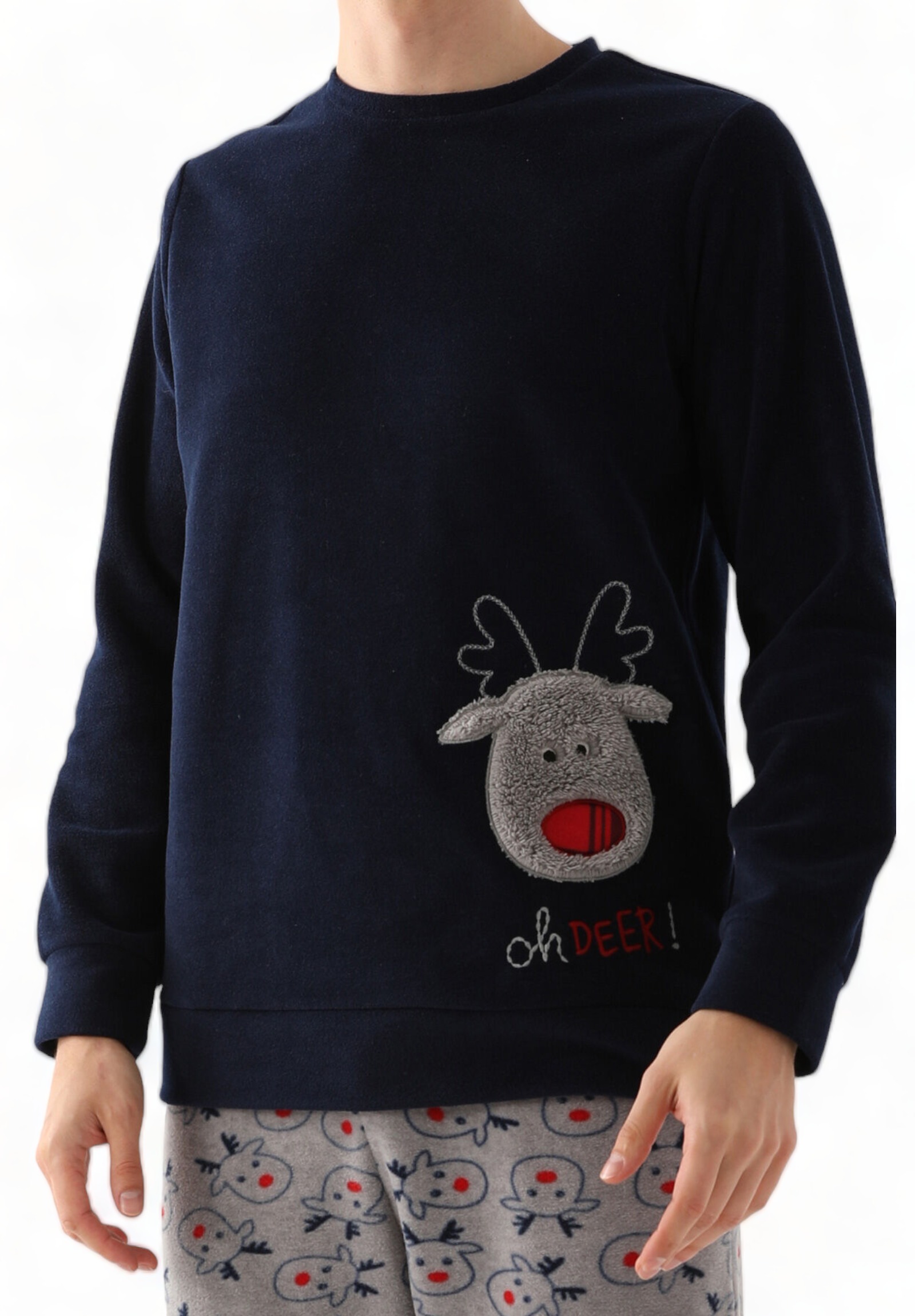 Πιτζαμα ανδρική Polar Family Edition Arnetta Oh Deer! AR2753M-Μπλε φωτογραφία