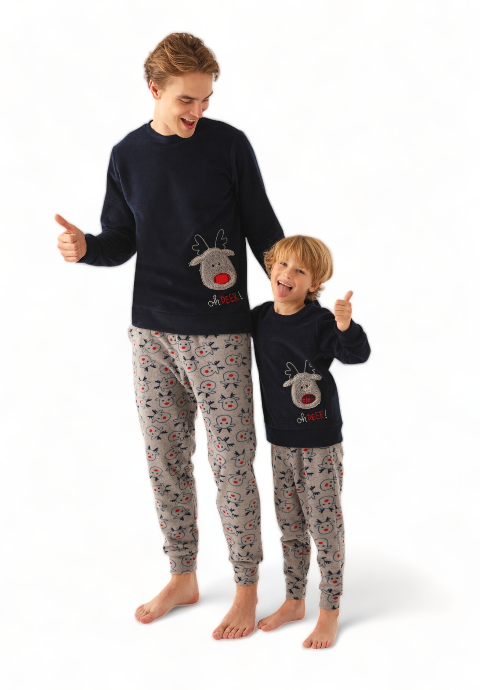 Πιτζαμα ανδρική Polar Family Edition Arnetta Oh Deer! AR2753M-Μπλε φωτογραφία