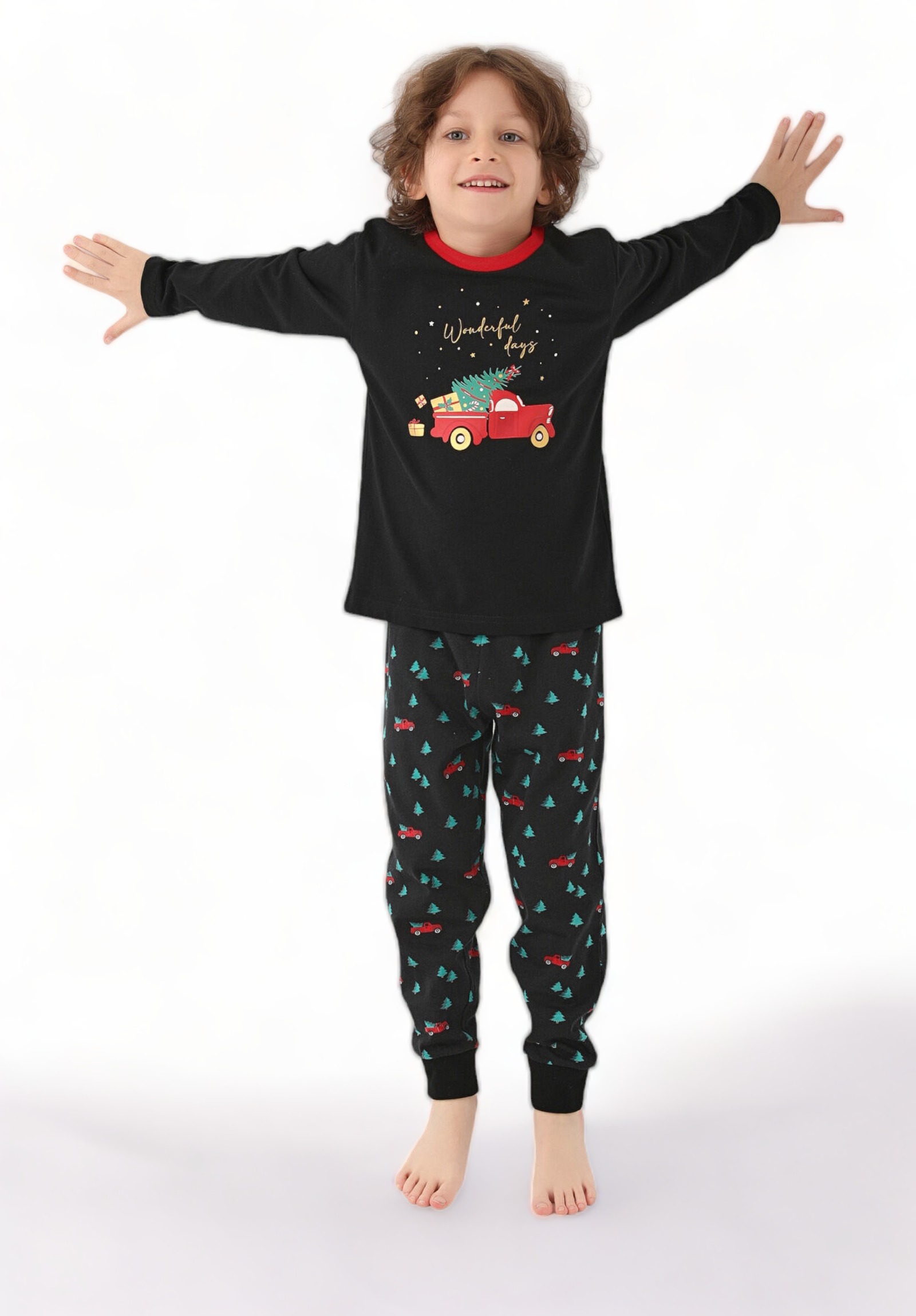 Arnetta Πιτζάμα για αγόρι Family Edition Arnetta Wonderful Days AR2751B-Μαύρο