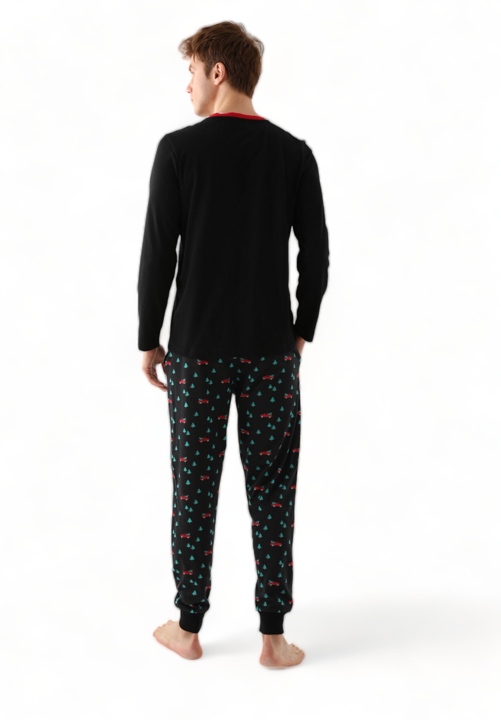 Πιτζαμα ανδρική Family Edition Arnetta Wonderful Daya AR2751M-Μαύρο φωτογραφία