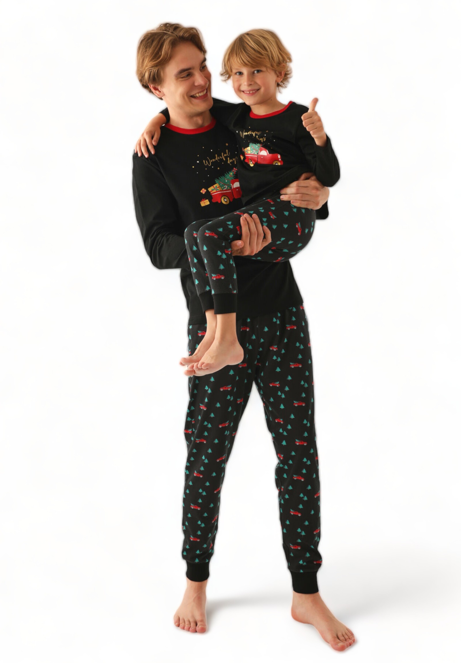 Πιτζάμα για αγόρι Family Edition Arnetta Wonderful Days AR2751B-Μαύρο φωτογραφία