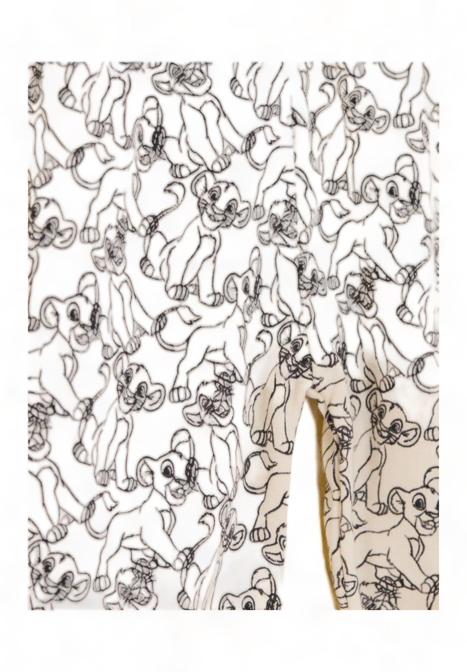 Βρεφικό σετάκι Cimpa με μακρύ μανίκι Disney Lion King allover Εκρού AS21441-Εκρού φωτογραφία