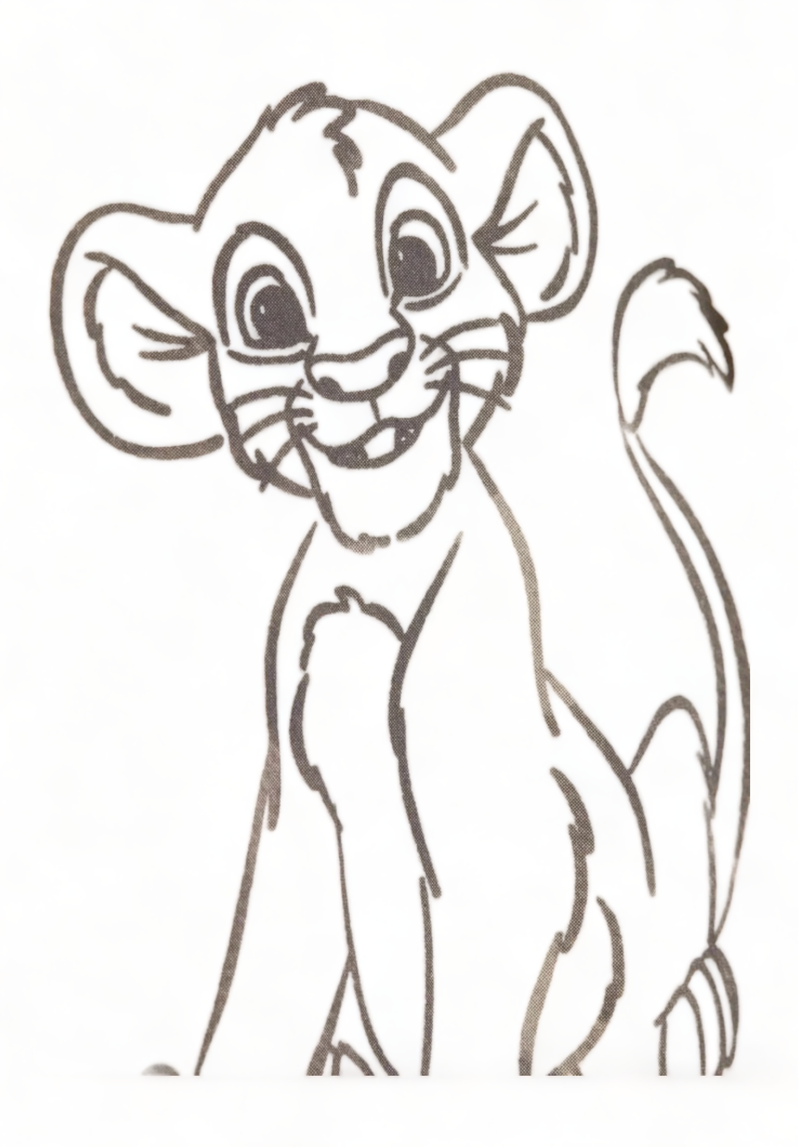 Βρεφικό φορμάκι Cimpa με μακρύ μανίκι και κλειστό ποδαράκι Lion King εκρού AS21443-Εκρού φωτογραφία