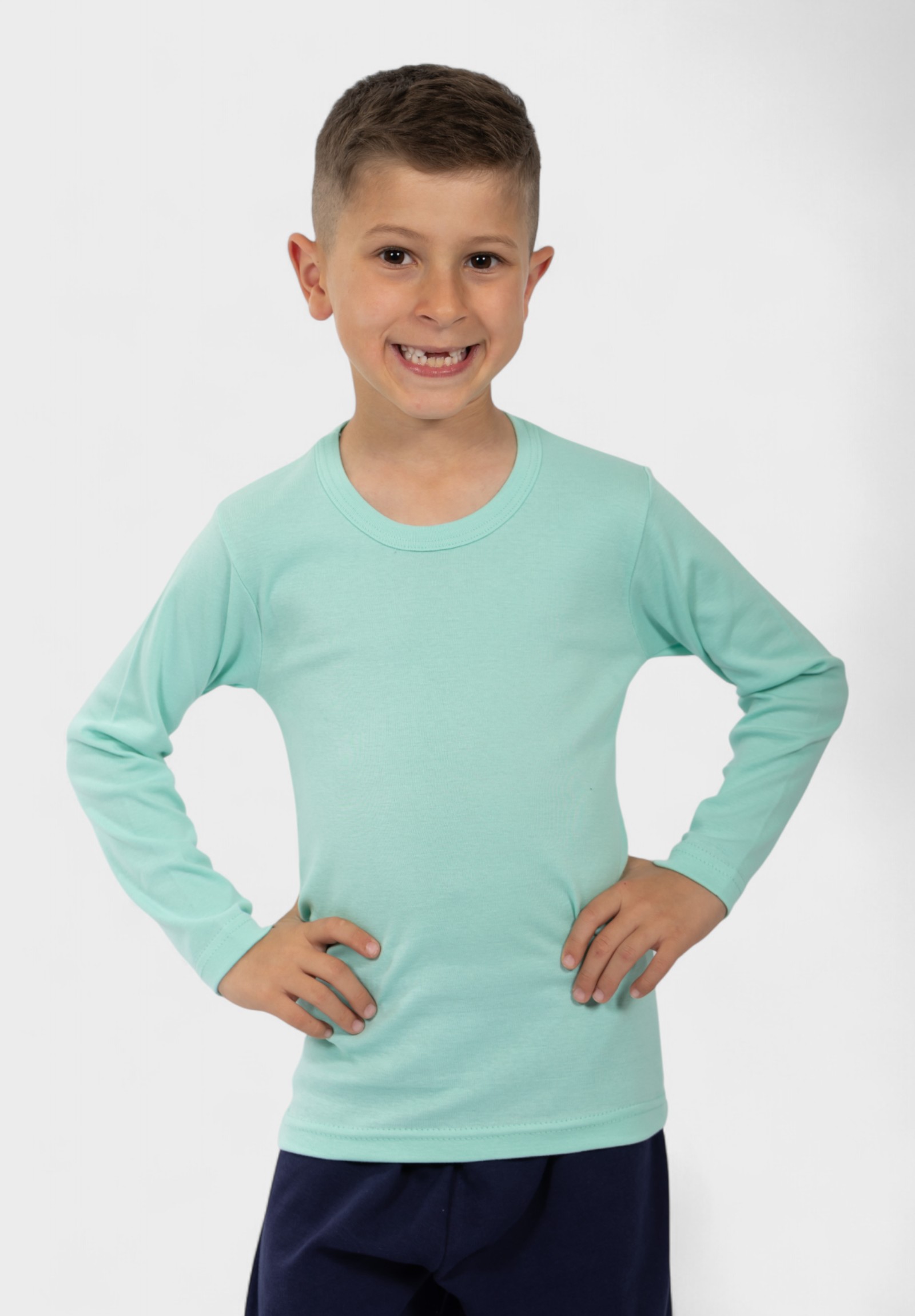 Nina Club Παιδικό Φανελάκι Μακρυμάνικο 100% Βαμβακερό Βεραμάν| Nina Club NC65-5-Βεραμάν