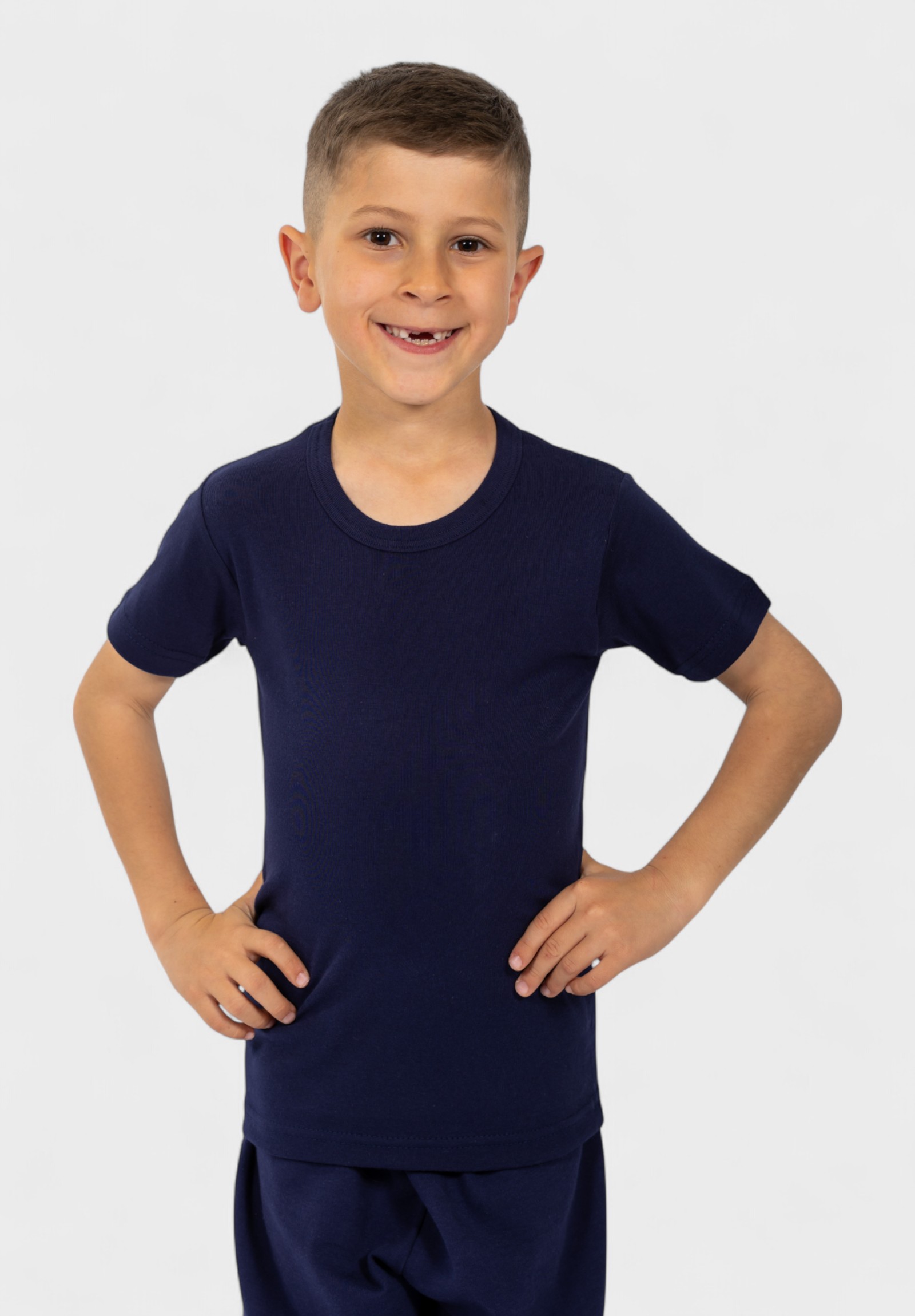 Παιδικό Φανελάκι Κοντομάνικο Μπλε Nina Club | 100% Bαμβάκι NC55-6-Μπλε φωτογραφία