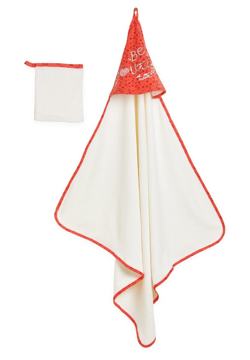 Biorganic Σετ πετσέτα βρεφική - γάντι Leopard 85x90 εκ. 66323