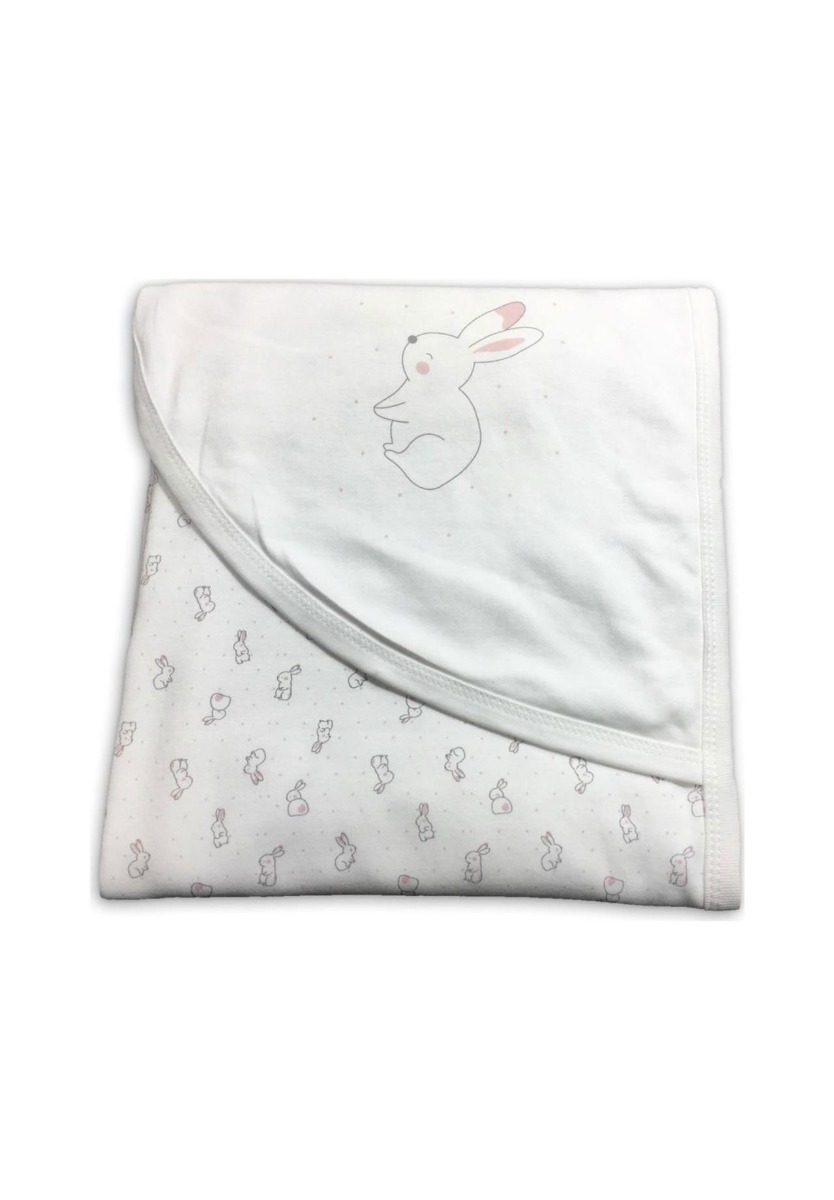 Biorganic Πάνα αγκαλιάς διπλής όψης Rabbit 85x90 εκ. 64382-Πολύχρωμο