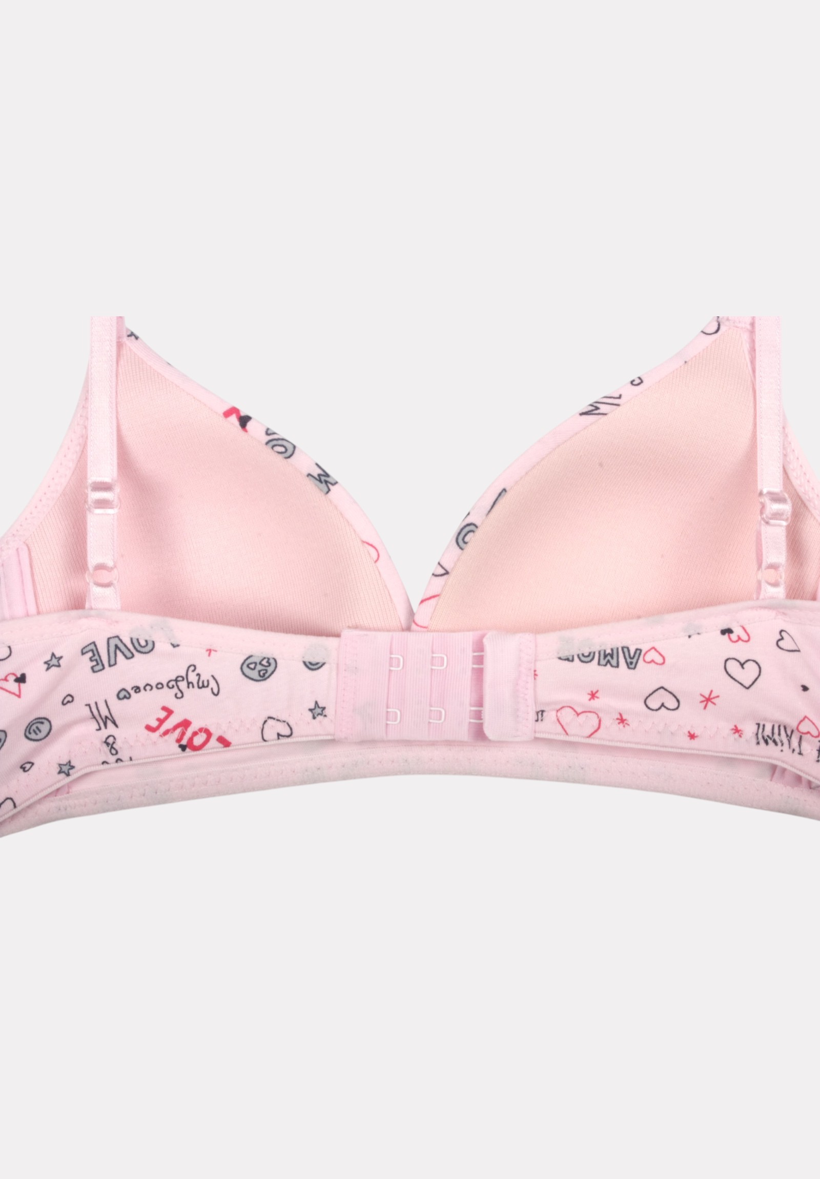 Σουτιέν Εφηβικό Βαμβακερό Biyo Kids Love Ροζ BK153-1-Ροζ φωτογραφία