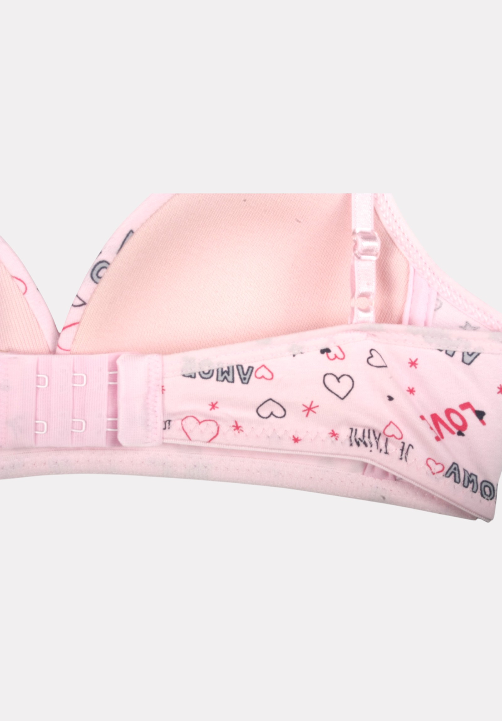 Σουτιέν Εφηβικό Βαμβακερό Biyo Kids Love Ροζ BK153-1-Ροζ φωτογραφία
