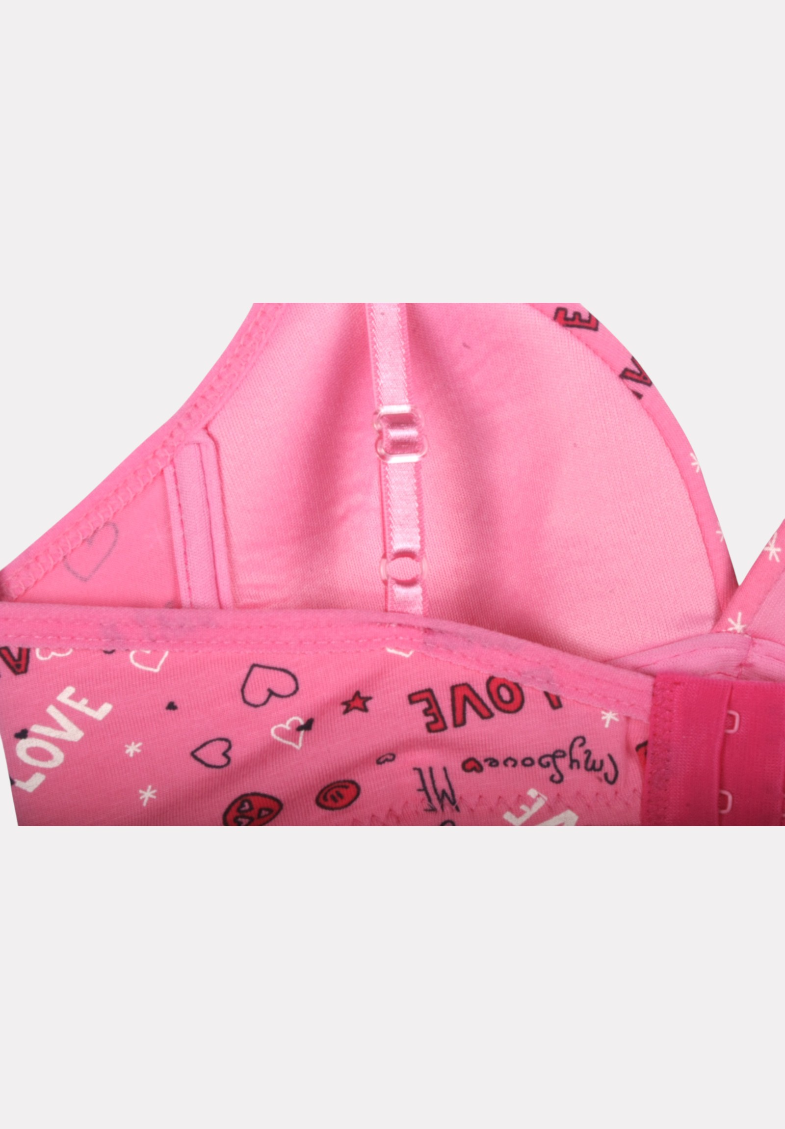 Σουτιέν Εφηβικό Βαμβακερό Biyo Kids Love Φούξια BK153-2-Φούξια φωτογραφία