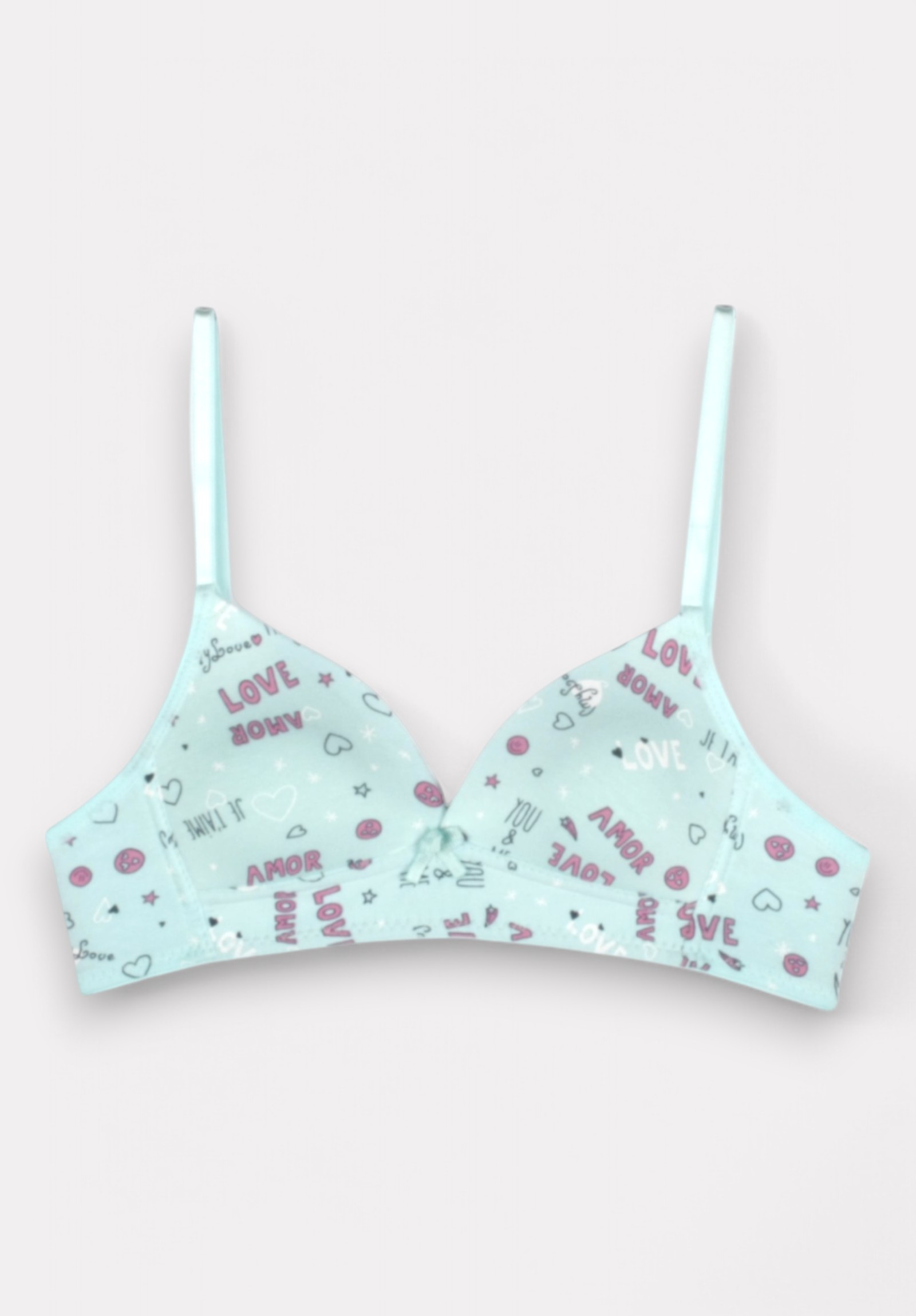 Biyo Σουτιέν Εφηβικό Βαμβακερό Biyo Kids Love Σιελ BK153-3-Γαλάζιο