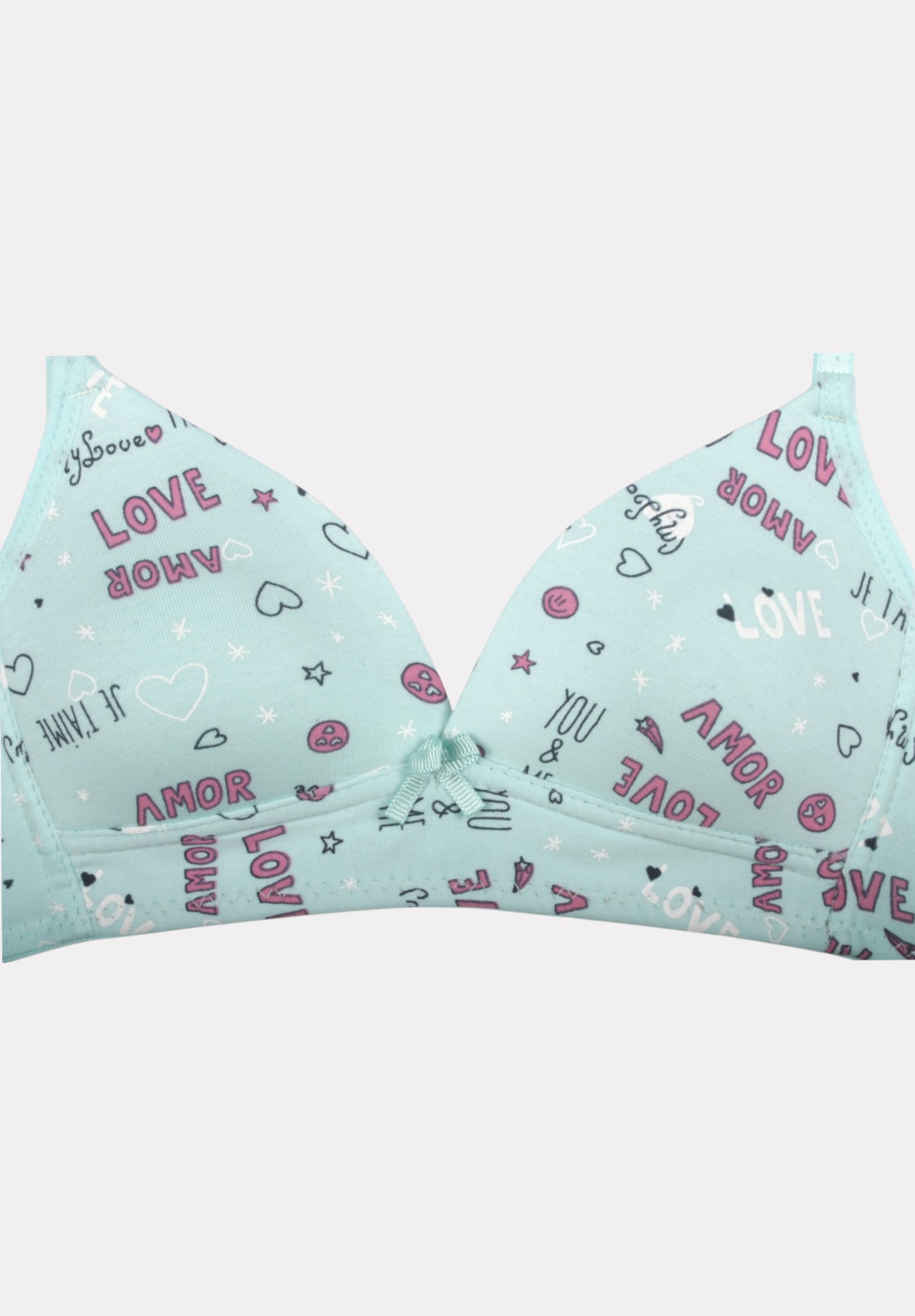 Σουτιέν Εφηβικό Βαμβακερό Biyo Kids Love Σιελ BK153-3-Γαλάζιο φωτογραφία