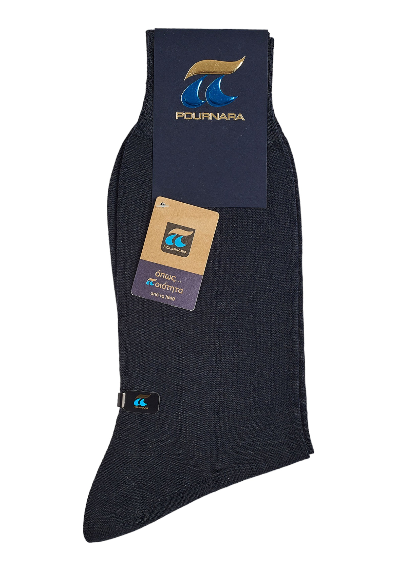 Κάλτσα ανδρική μάλλινη Pournara Premium PRN158-Μπλε φωτογραφία