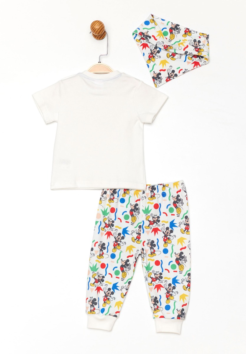 Σετ πιτζάμα βρεφική με σαλιάρα Mickey Mouse Disney MC19448 φωτογραφία