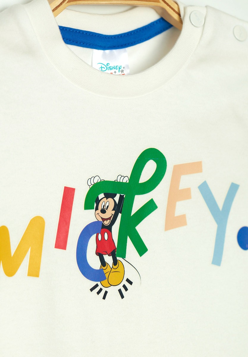 Σετ πιτζάμα βρεφική με σαλιάρα Mickey Mouse Disney MC19448 φωτογραφία
