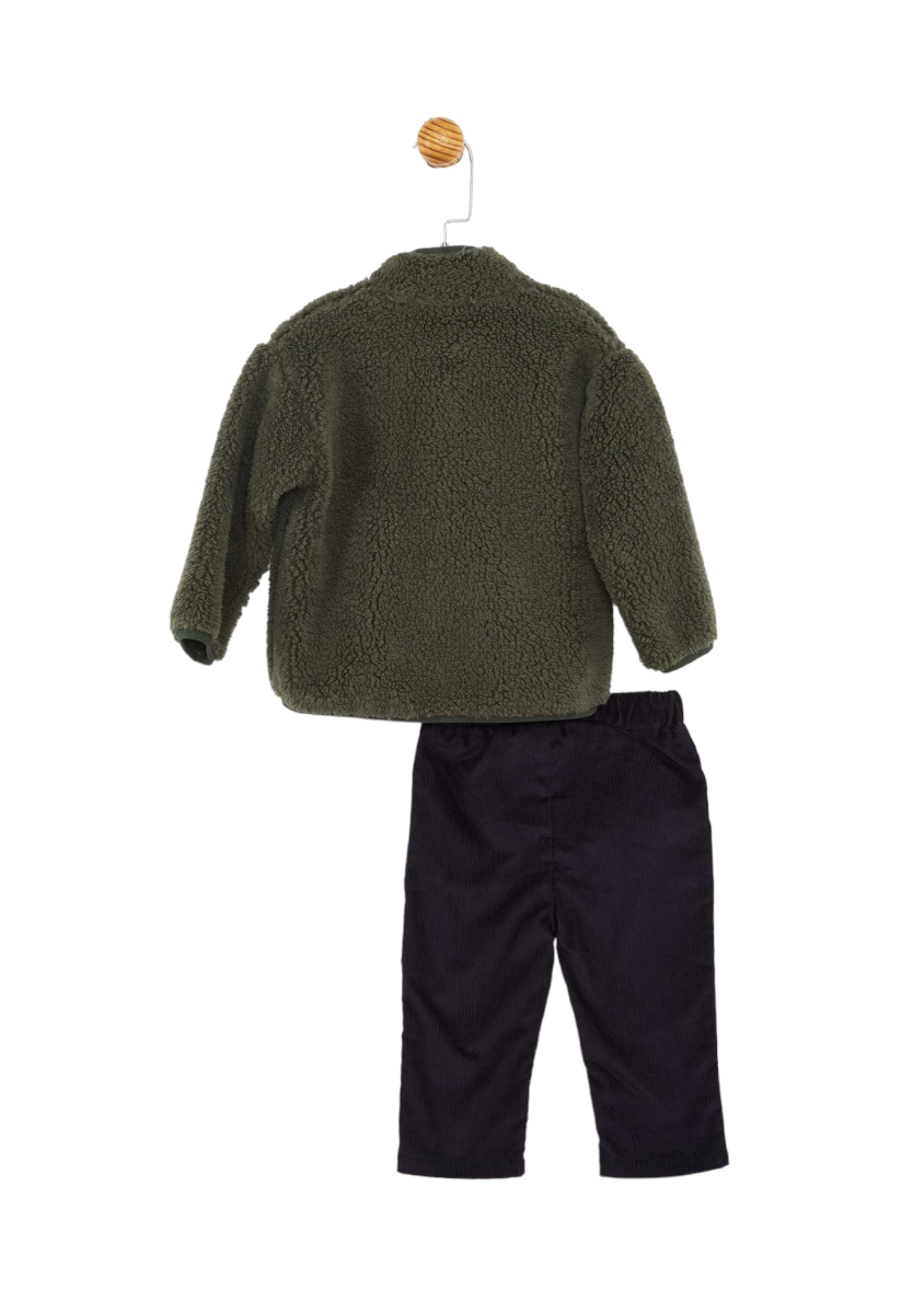 ΣΕΤ ΒΡΕΦΙΚΟ FLEECE ΖΑΚΕΤΑ ΚΑΙ ΠΑΝΤΕΛΟΝΙ CIMPA MICKEY ΜΕ ΠΑΤΣ MC21148-Κυπαρισσί φωτογραφία