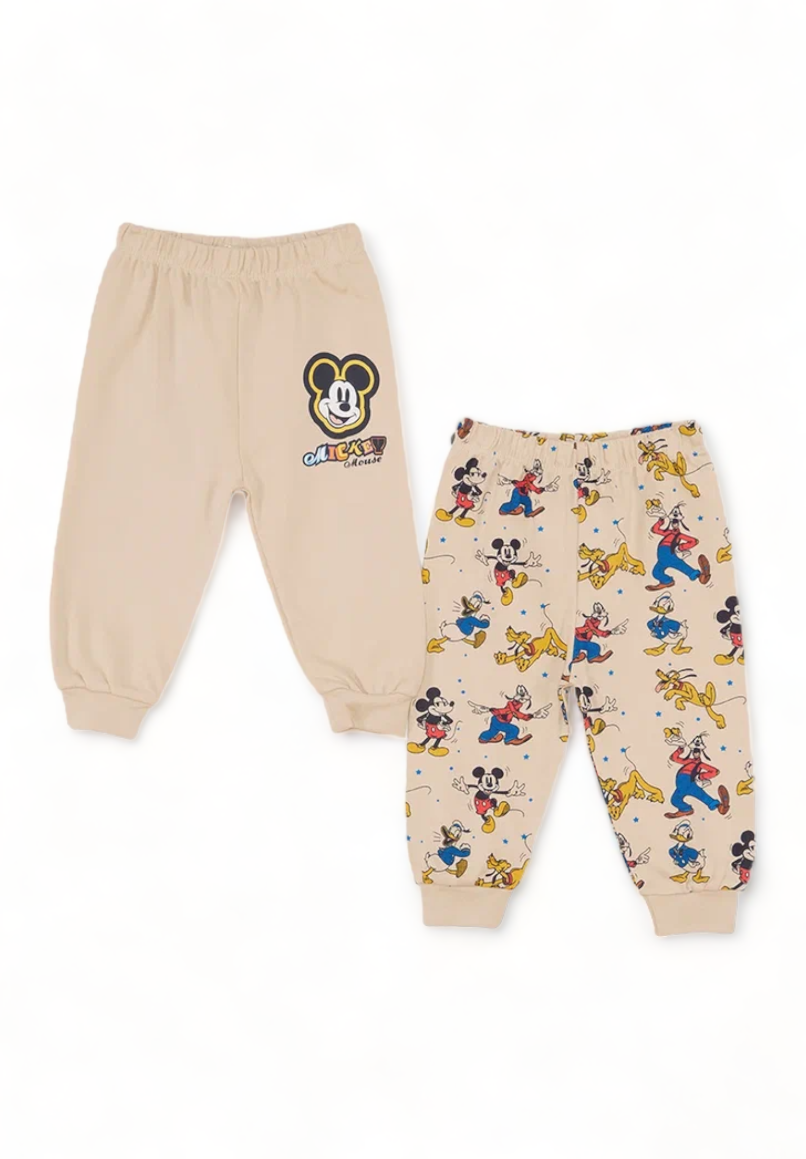 Cimpa Βρεφικά παντελονάκια Cimpa Μπεζ με ανοικτό ποδαράκι Mickey Disney MC21457-Μπεζ