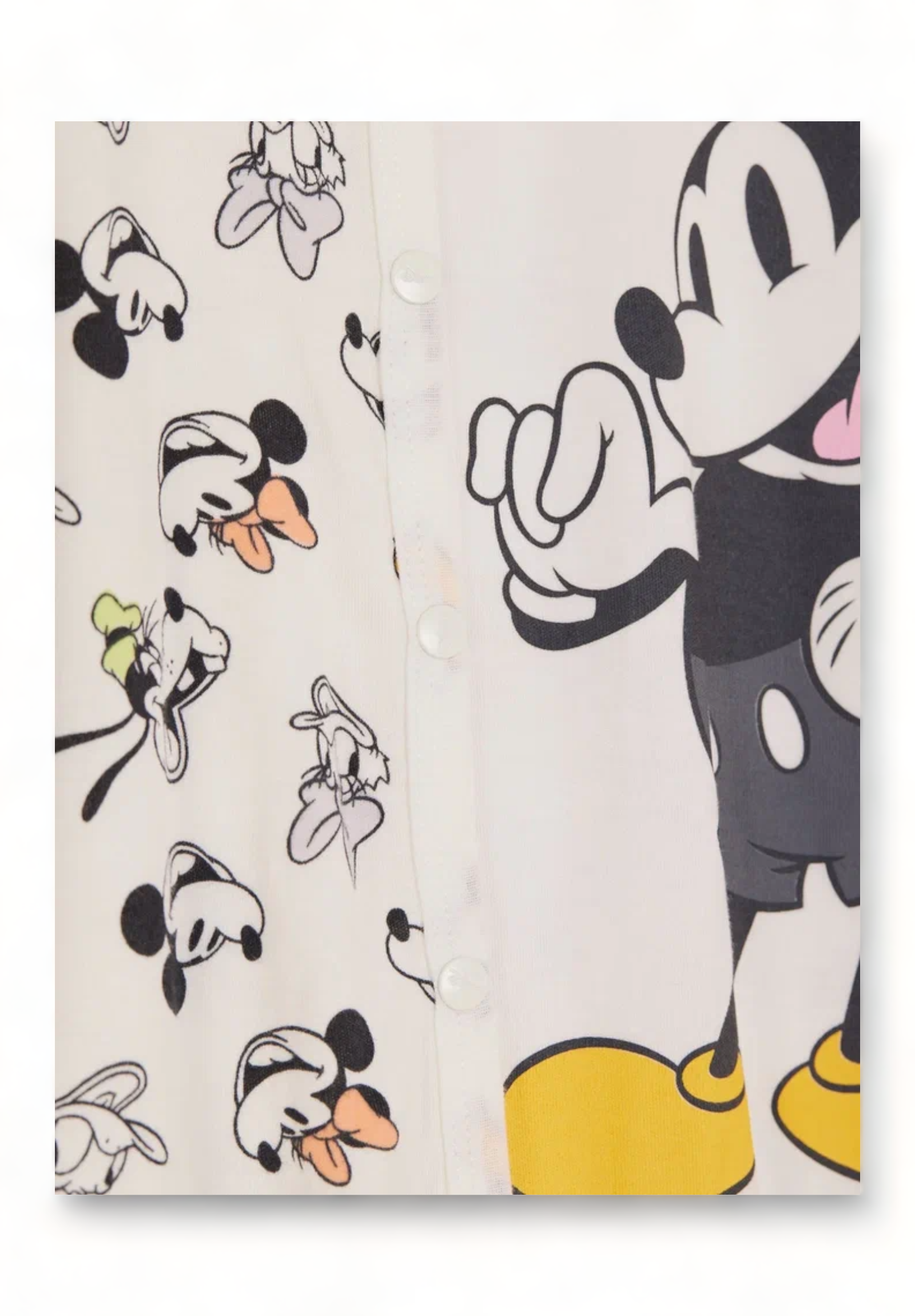 Βρεφικό φορμάκι Cimpa με μακρύ μανίκι Disney Mickey και Minnie λευκο MN21194-Λευκό φωτογραφία