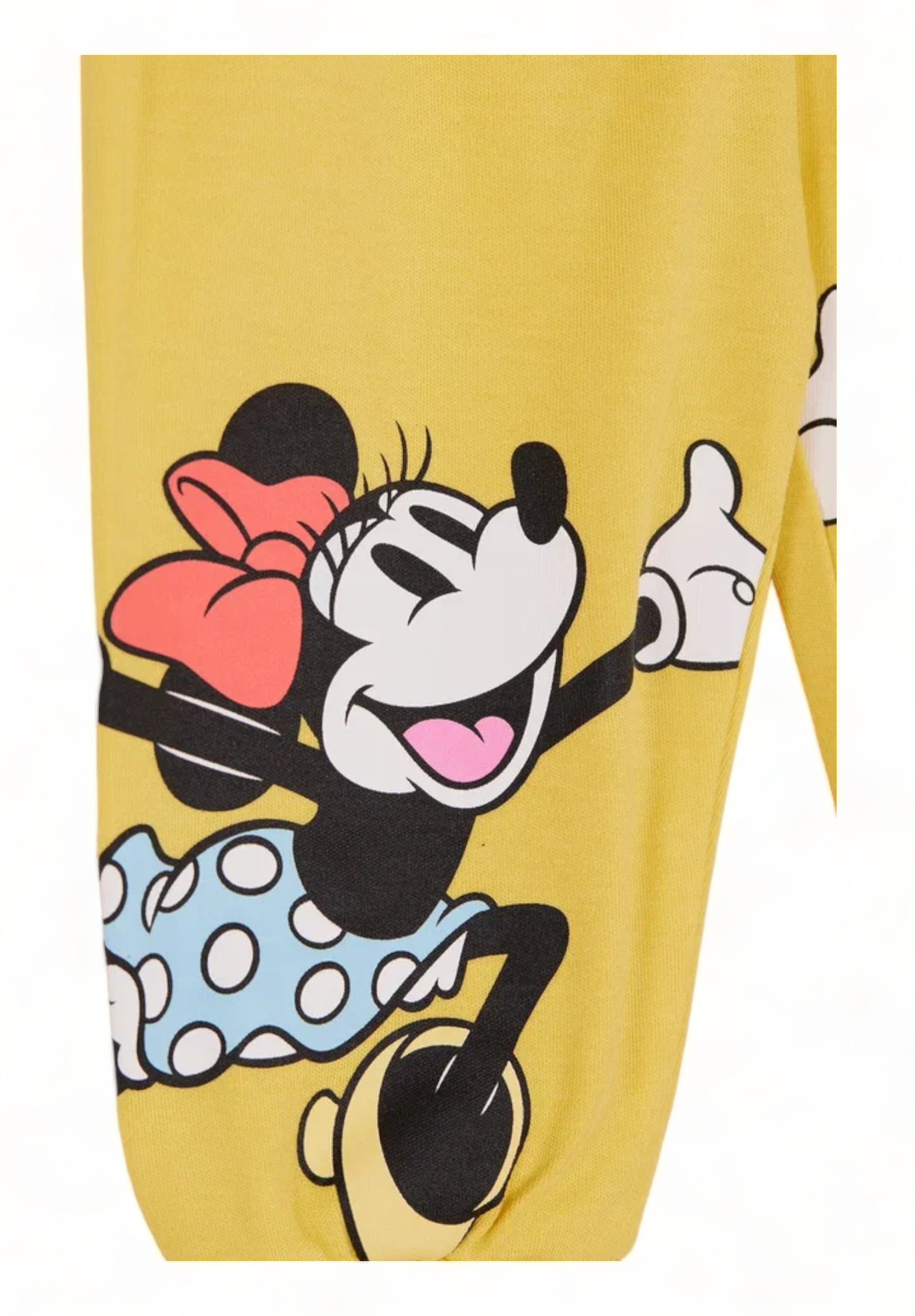 Βρεφικά Παντελονάκια Cimpa με Ανοικτό Ποδαράκι Minnie Daisy της DISNEY κιτρινο λευκο MN21420-Λευκό φωτογραφία