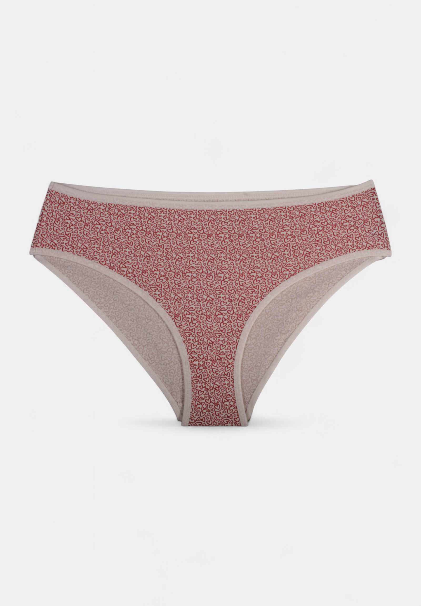 Σλιπ γυναικεία βαμβακερά ψηλόμεσα Berrak Love σε οικονομική συσκευασία 3 τεμαχίων BRK11447-2-Πολύχρωμο φωτογραφία