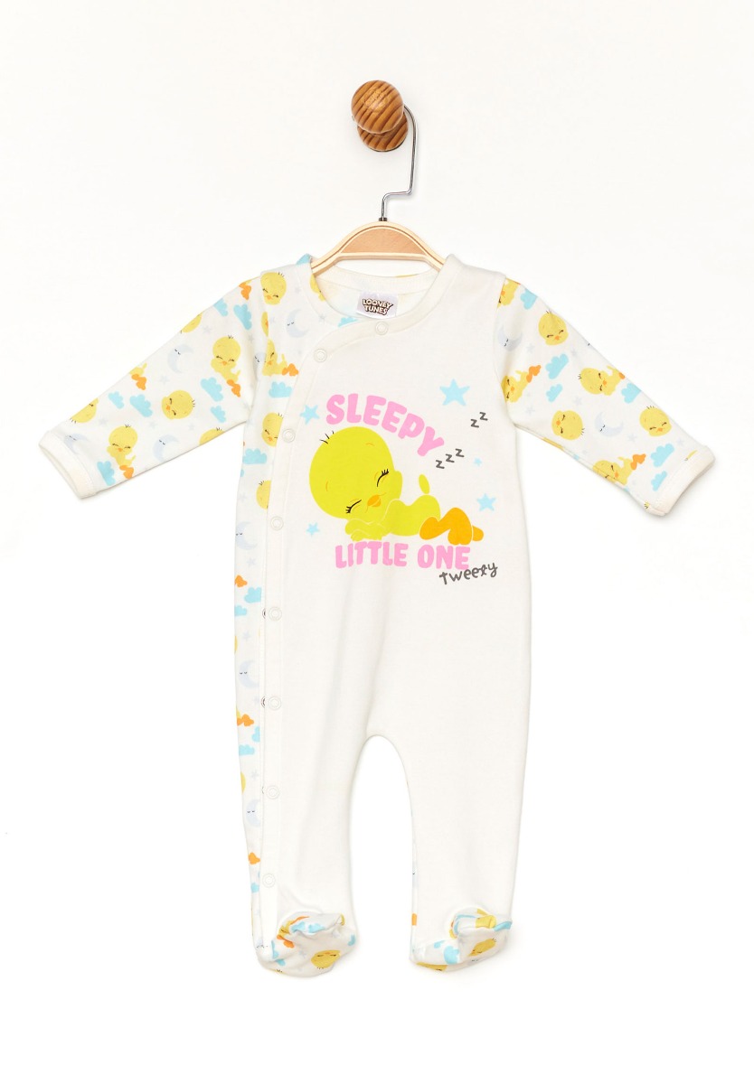 Cimpa Looney Tunes φορμάκι βρεφικό μακρυμάνικο Sleepy Tweety TW19551