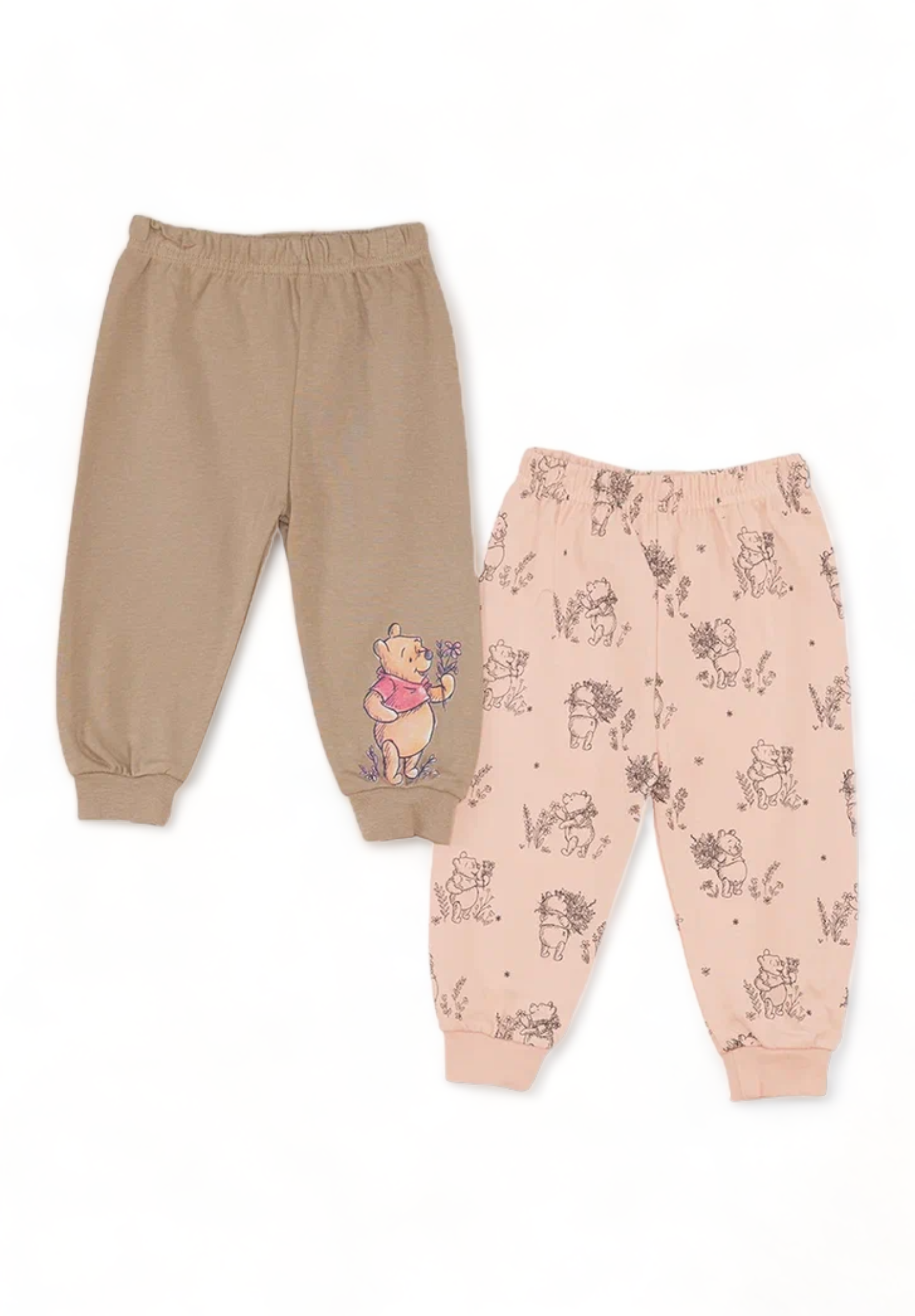 Cimpa Βρεφικά Παντελονάκια Cimpa με Ανοικτό Ποδαράκι Winnie της DISNEY WP21452-Πούδρα