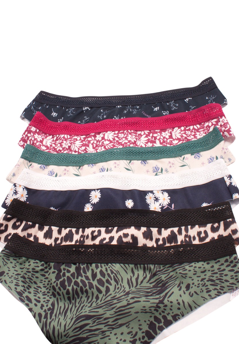 Brazil ελαστικά χωρίς ραφές Laser Cut Floral 6 Τεμ. CH0339-Πολύχρωμο φωτογραφία