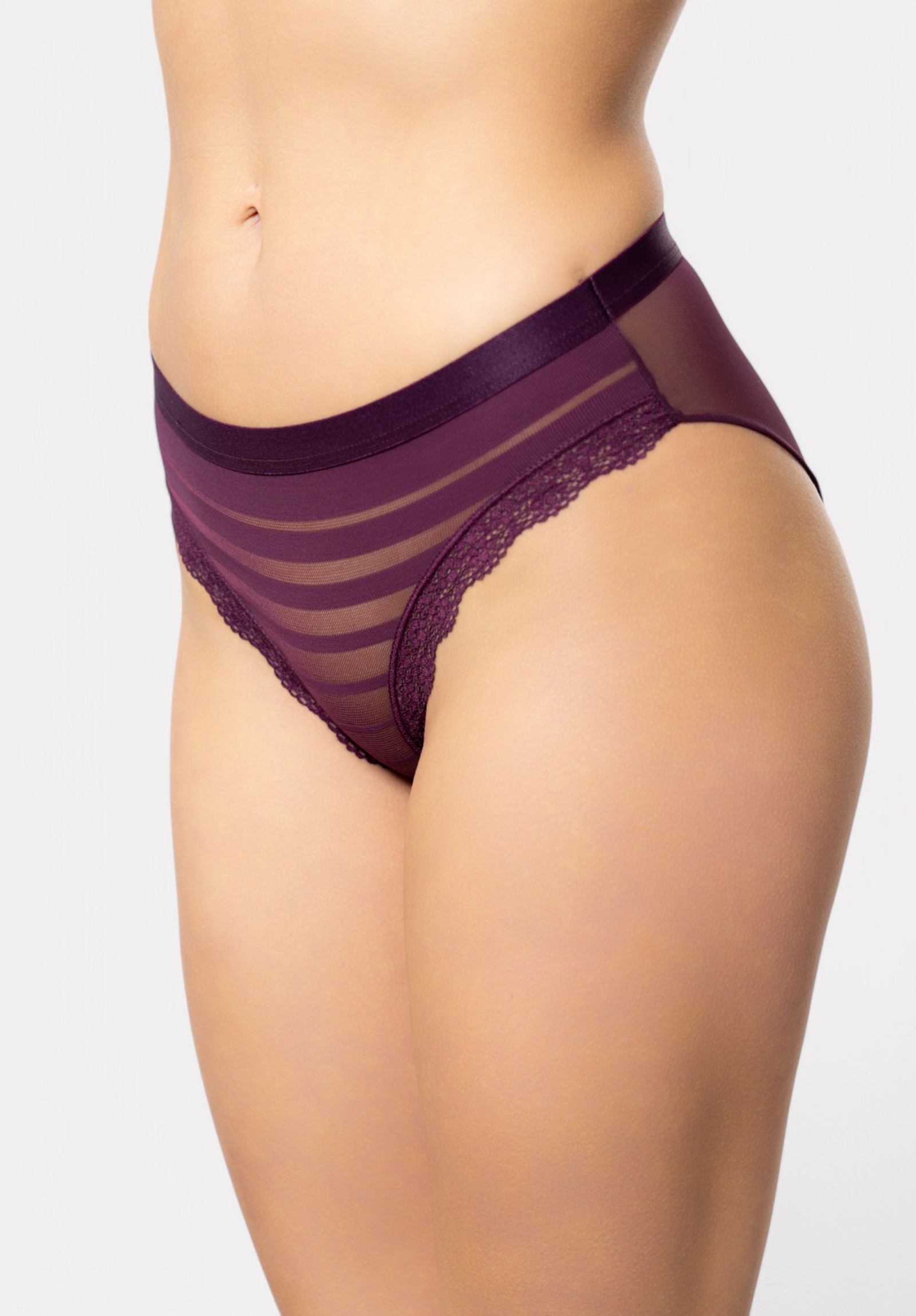 Σλιπ Cottonhill με διαφάνεια Purple Dream CH4371-3-Μωβ φωτογραφία