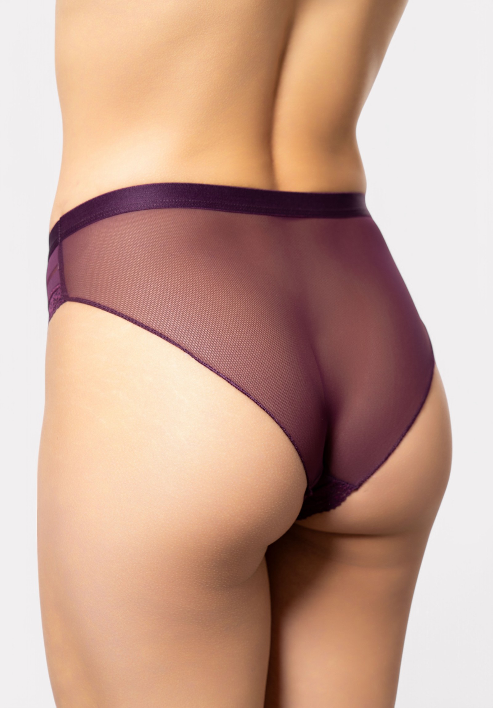 Σλιπ Cottonhill με διαφάνεια Purple Dream CH4371-3-Μωβ φωτογραφία