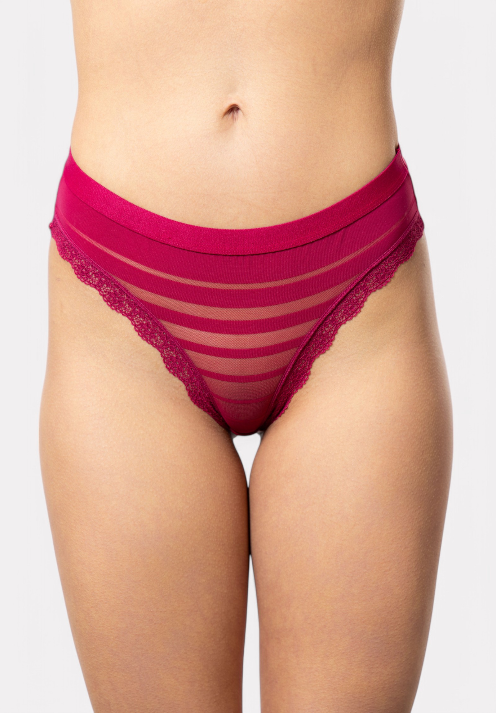 Σλιπ Cottonhill με διαφάνεια Red Dream CH4371-4-Μπορντώ φωτογραφία