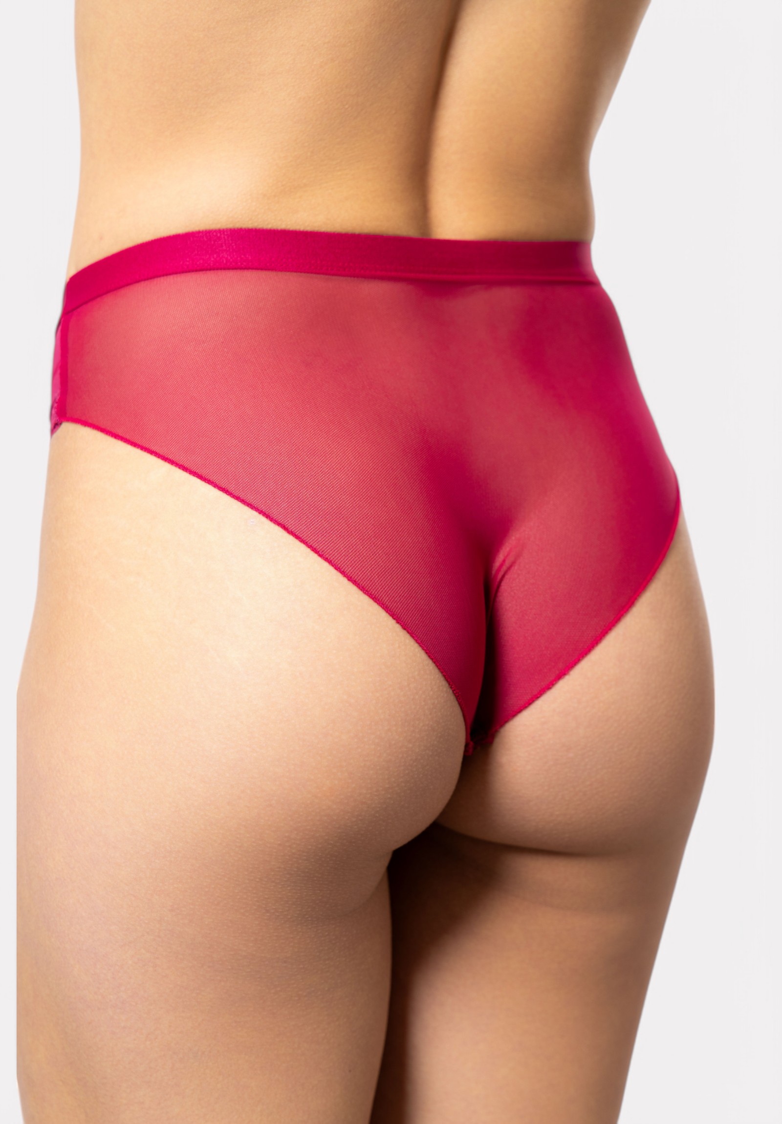 Σλιπ Cottonhill με διαφάνεια Red Dream CH4371-4-Μπορντώ φωτογραφία