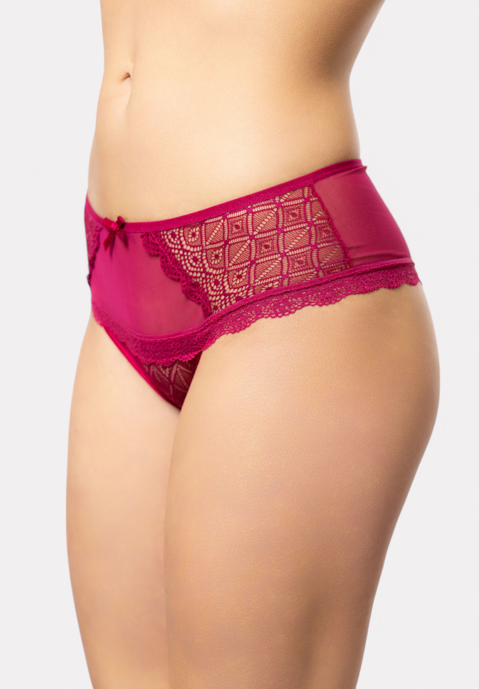 Hipster Cottonhill με δαντέλα Burgundy Lilly CH4651-2-Μπορντώ 2025
