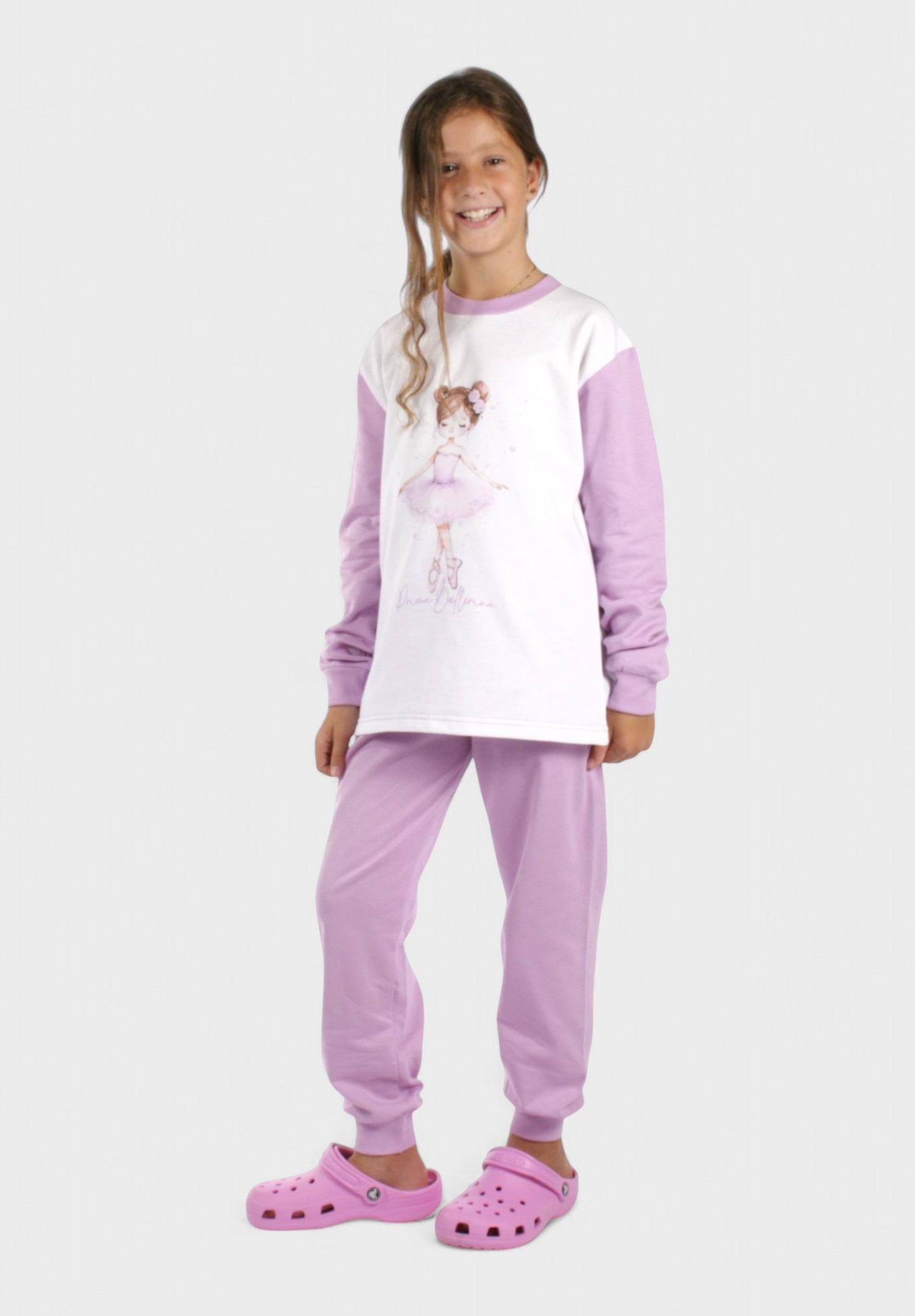 Παιδική Πιτζάμα Ballerina Λιλά Χριστίνα | 100% Βαμβακερή CHR207-2-Λιλά φωτογραφία