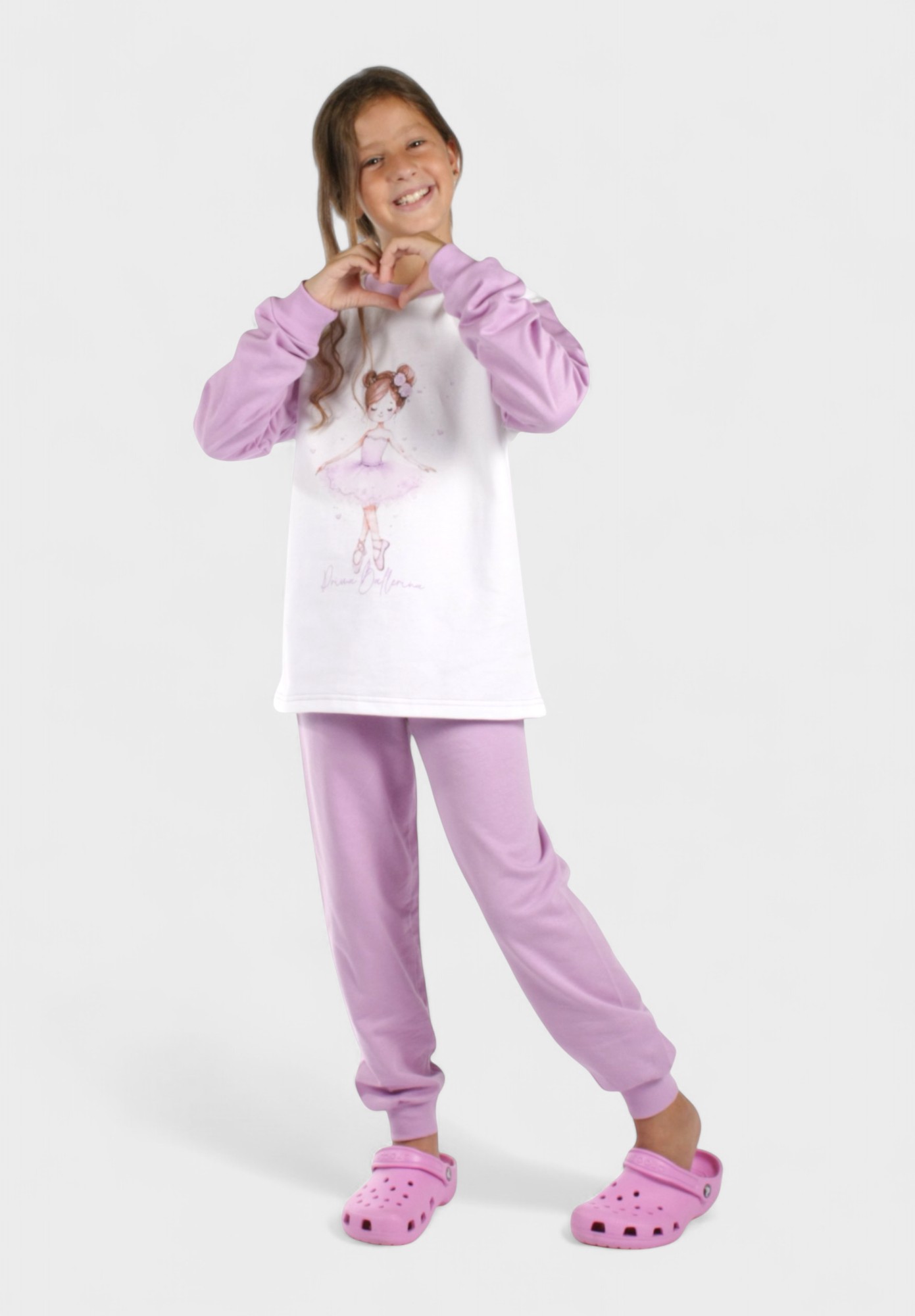 Παιδική Πιτζάμα Ballerina Λιλά Χριστίνα | 100% Βαμβακερή CHR207-2-Λιλά φωτογραφία