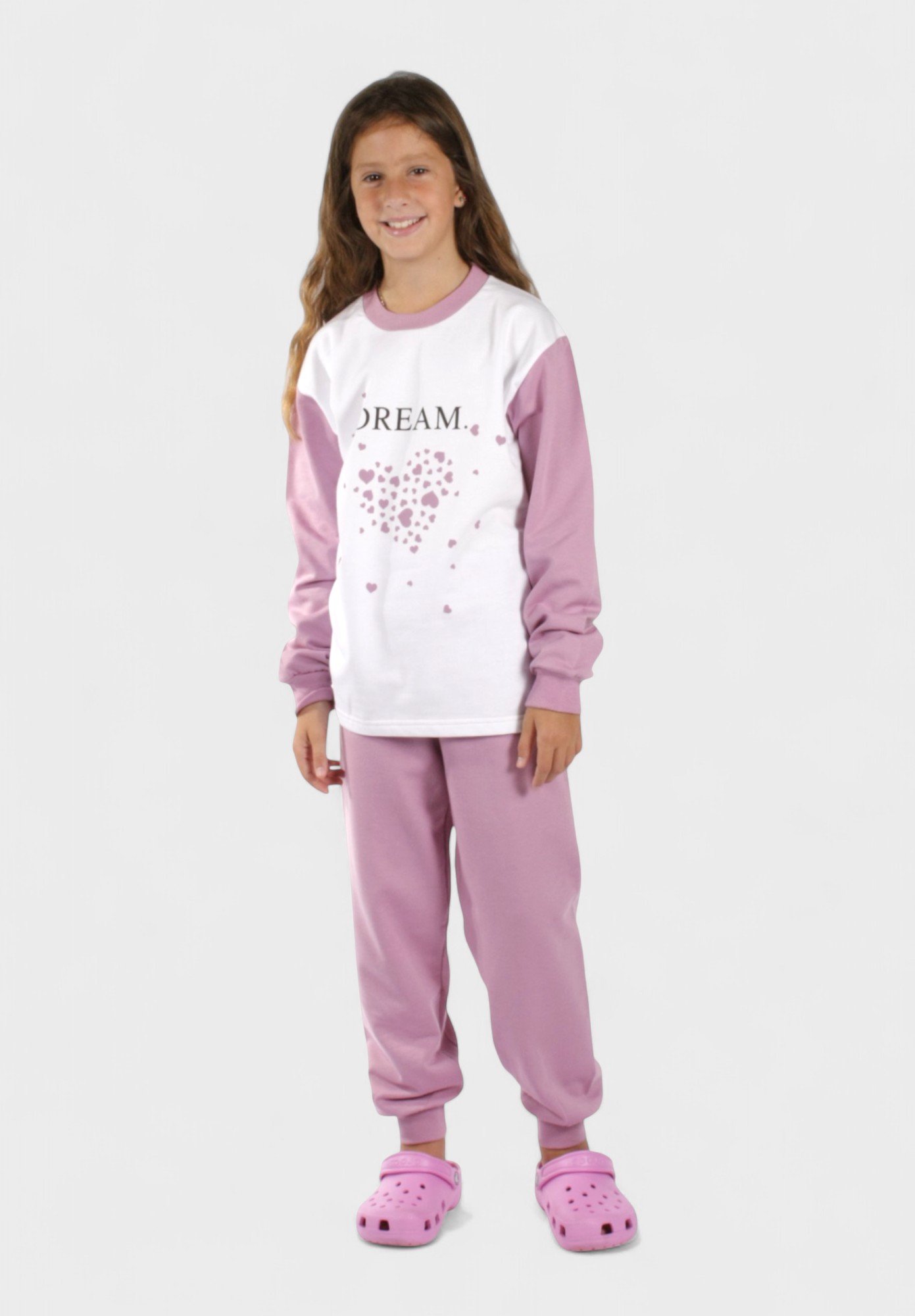 Χριστίνα Πιτζάμα για κορίτσι φούτερ Dream σάπιο μήλο | Χριστίνα CHR211-1-Σάπιο Μήλο