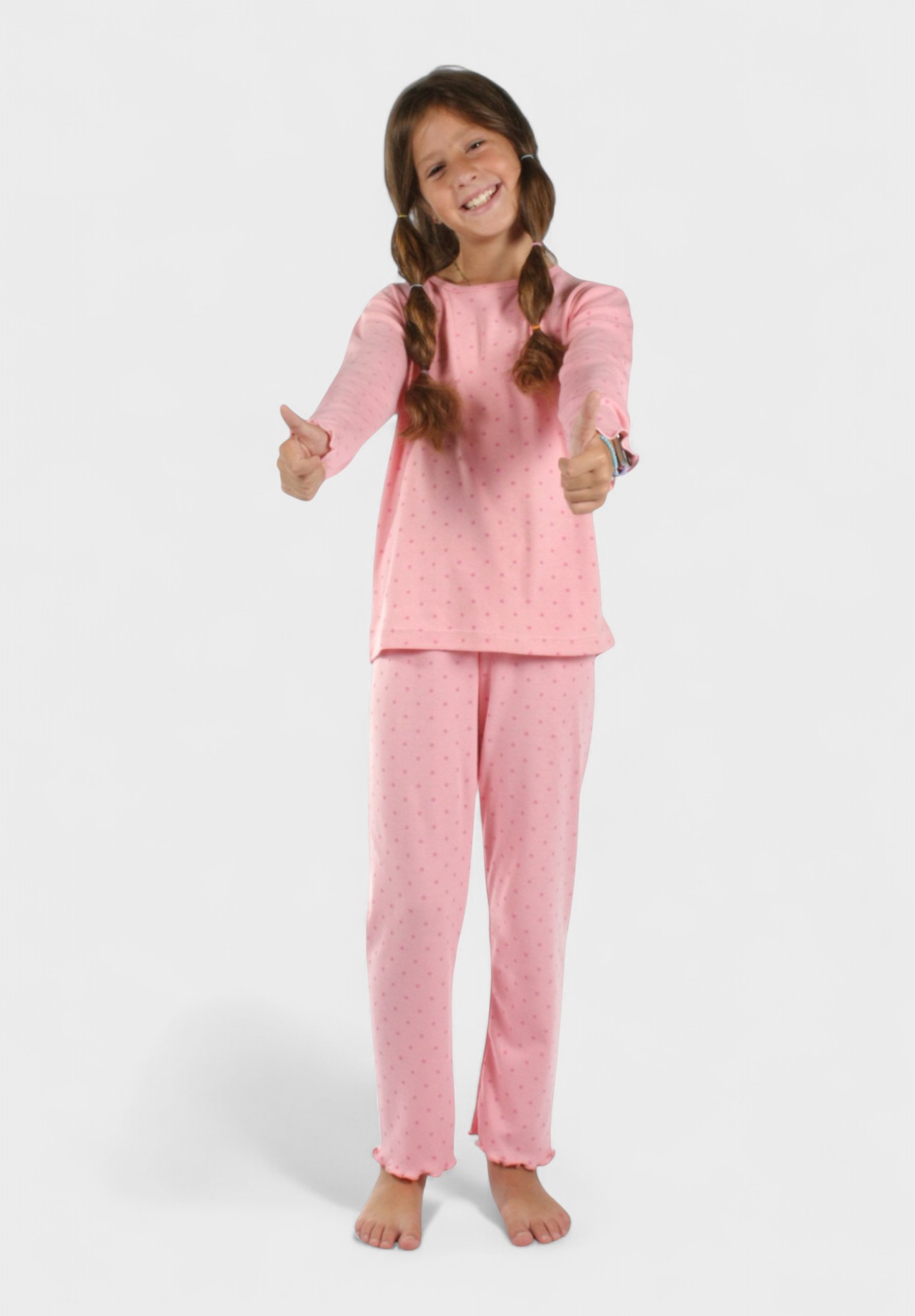 Παιδική Πιτζάμα Κορίτσι Stars Φούξια Χριστίνα | 100% Βαμβάκι CHR214-5-Φούξια φωτογραφία