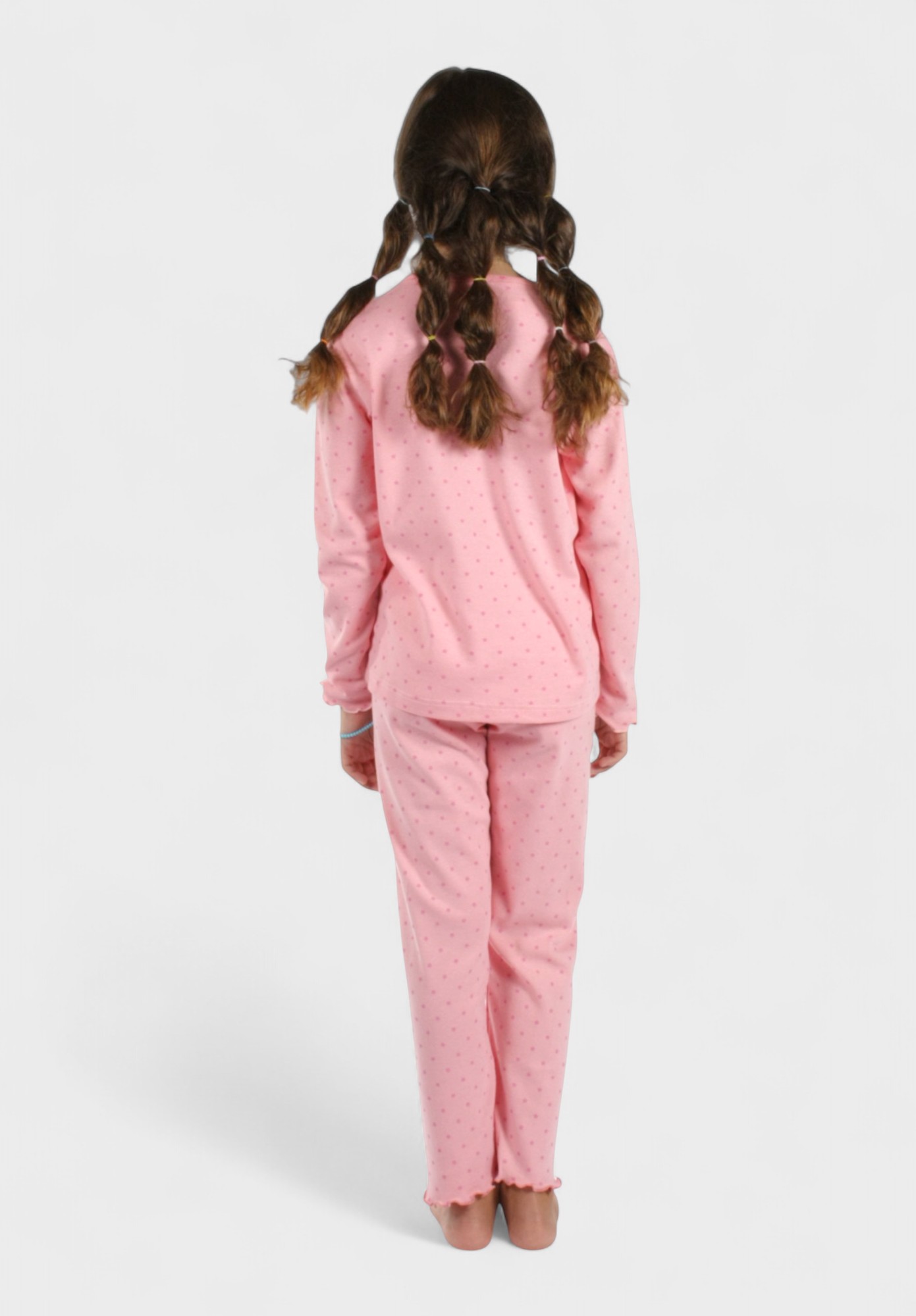 Παιδική Πιτζάμα Κορίτσι Stars Φούξια Χριστίνα | 100% Βαμβάκι CHR214-5-Φούξια φωτογραφία