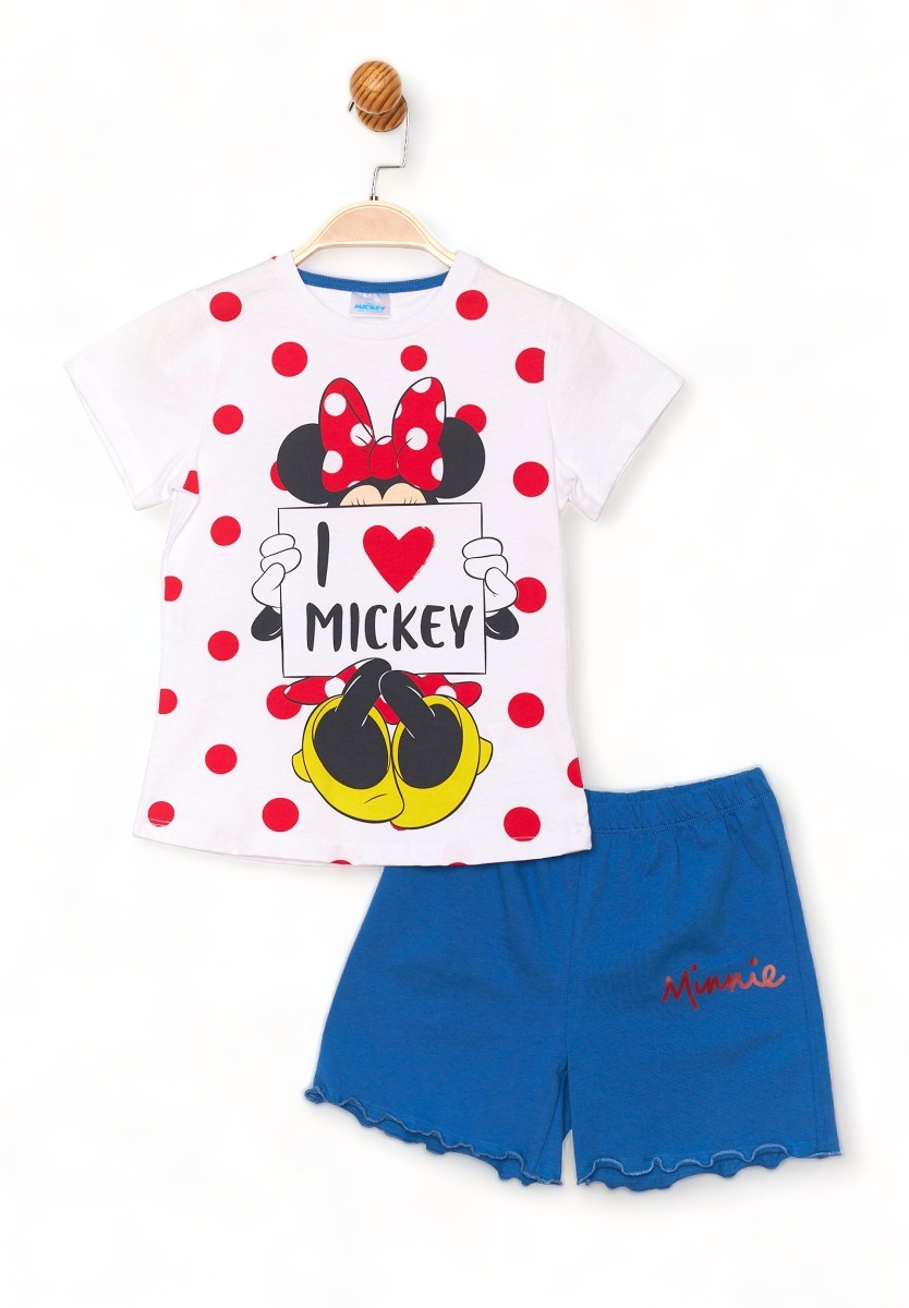 Πιτζάμα Disney παιδική Minnie Love's Mickey MN19602-Λευκό φωτογραφία