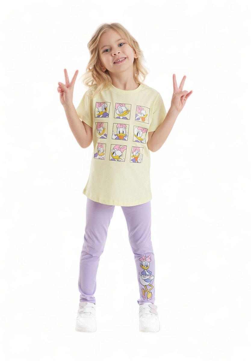 Cimpa Disney Σετ μπλούζα με κολάν Daisy MN19654-Κίτρινο