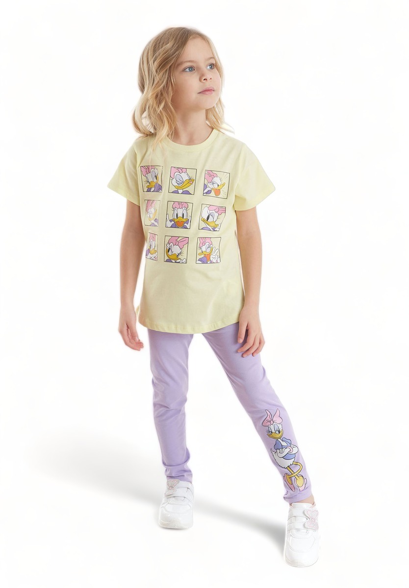 Disney Σετ μπλούζα με κολάν Daisy MN19654-Κίτρινο φωτογραφία