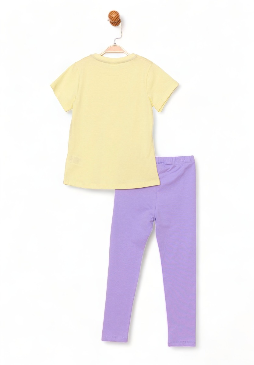 Disney Σετ μπλούζα με κολάν Daisy MN19654-Κίτρινο φωτογραφία