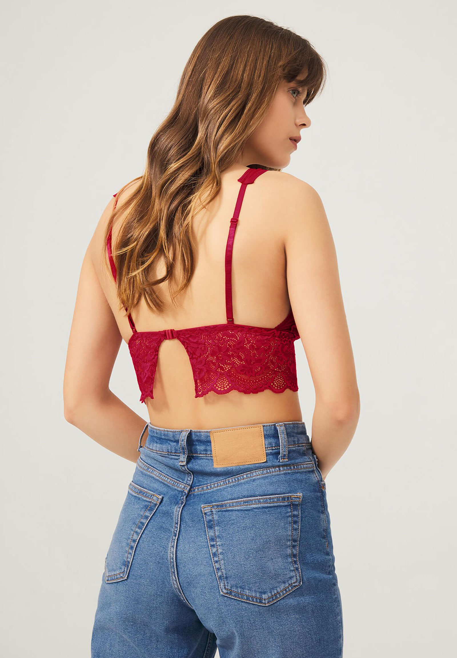Bralette Cottonhill Breeze CH1010-Μπορντώ φωτογραφία