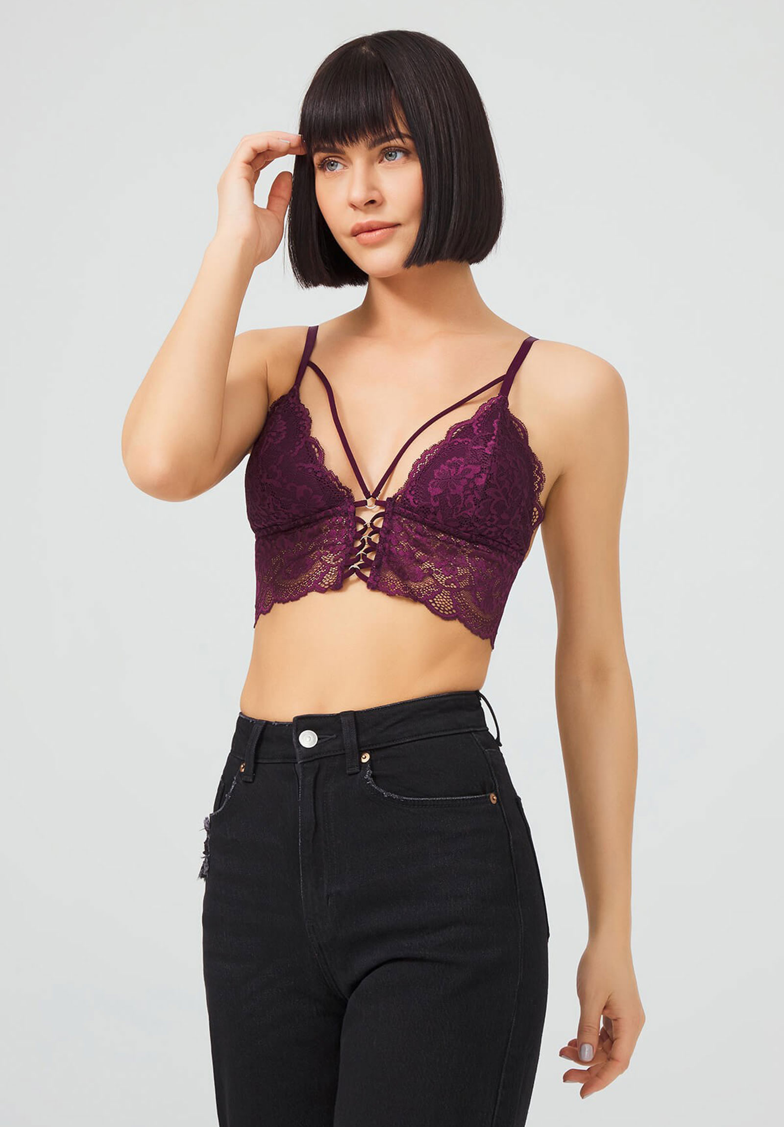  Bralette Cottonhill So Elegant CH1013-Μωβ 2025