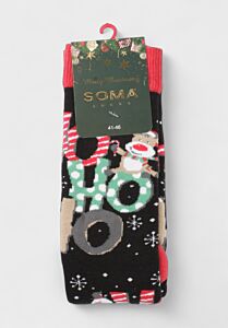 Χριστουγεννιάτικες πετσετέ κάλτσες Soma Socks “Ho Ho Ho Terry Edition” – συσκευασία